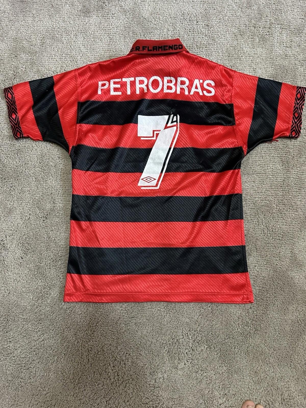 Umbro FLAMENGO FC 1994/1995 Edmundo #7 Home Football Soccer Jersey Size US M / EU 48-50 / 2 - 8 Thumbnail