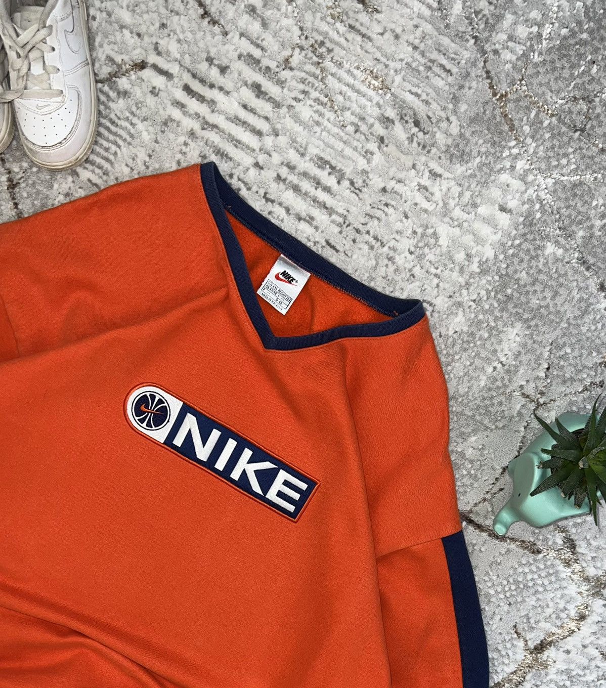 Nike × Vintage NIKE VINTAGE 90S BIG LOGO SWEATSHIRT BOXY FIT Y2K CREWNECK Size US XL / EU 56 / 4 - 2 Thumbnail