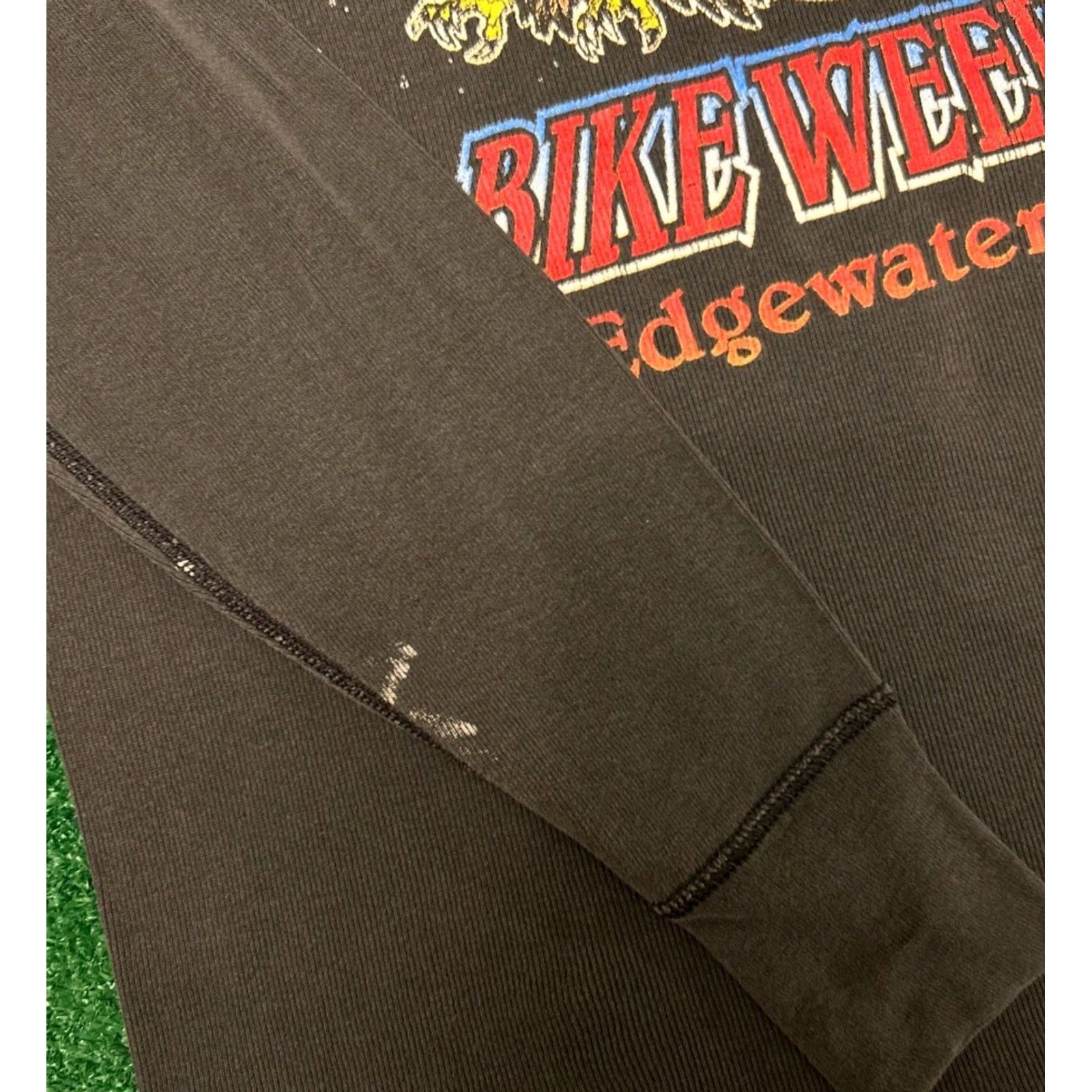Vintage VINTAGE 90s Biker Eagle Bike Week Florida 1996 VTG Long Sleeve Thermal Shirt L Black Mens Size US L / EU 52-54 / 3 - 4 Thumbnail