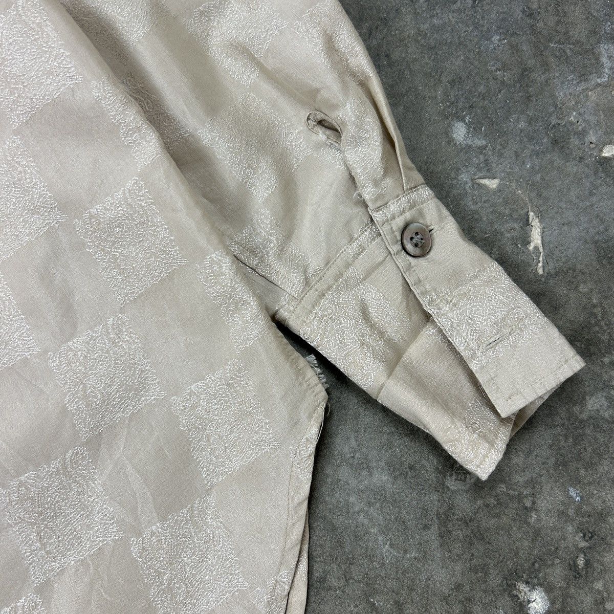 Japanese Brand × Kansai Yamamoto × Vintage 1990s Kansai Profumo - Checkered Orient Size US L / EU 52-54 / 3 - 13 Thumbnail