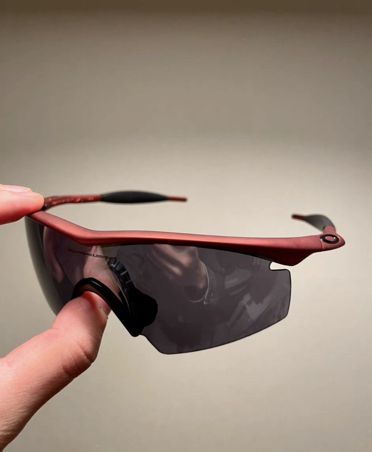 Oakley Oakley M Frame Metallic Red Sports Sunglasses K24 Size ONE SIZE - 4 Thumbnail