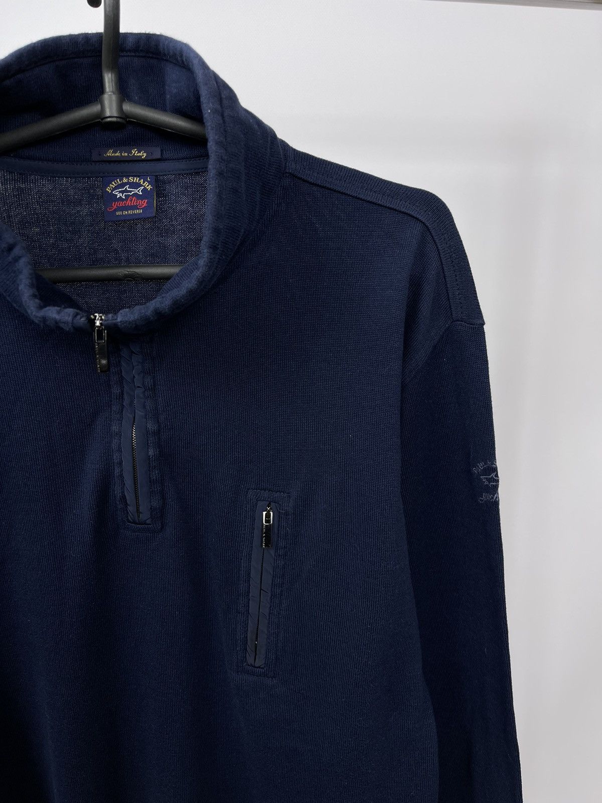 Paul & Shark Men's Paul & Shark Blue 100% Cotton Sweater L Italy RIRI Size US L / EU 52-54 / 3 - 2 Thumbnail