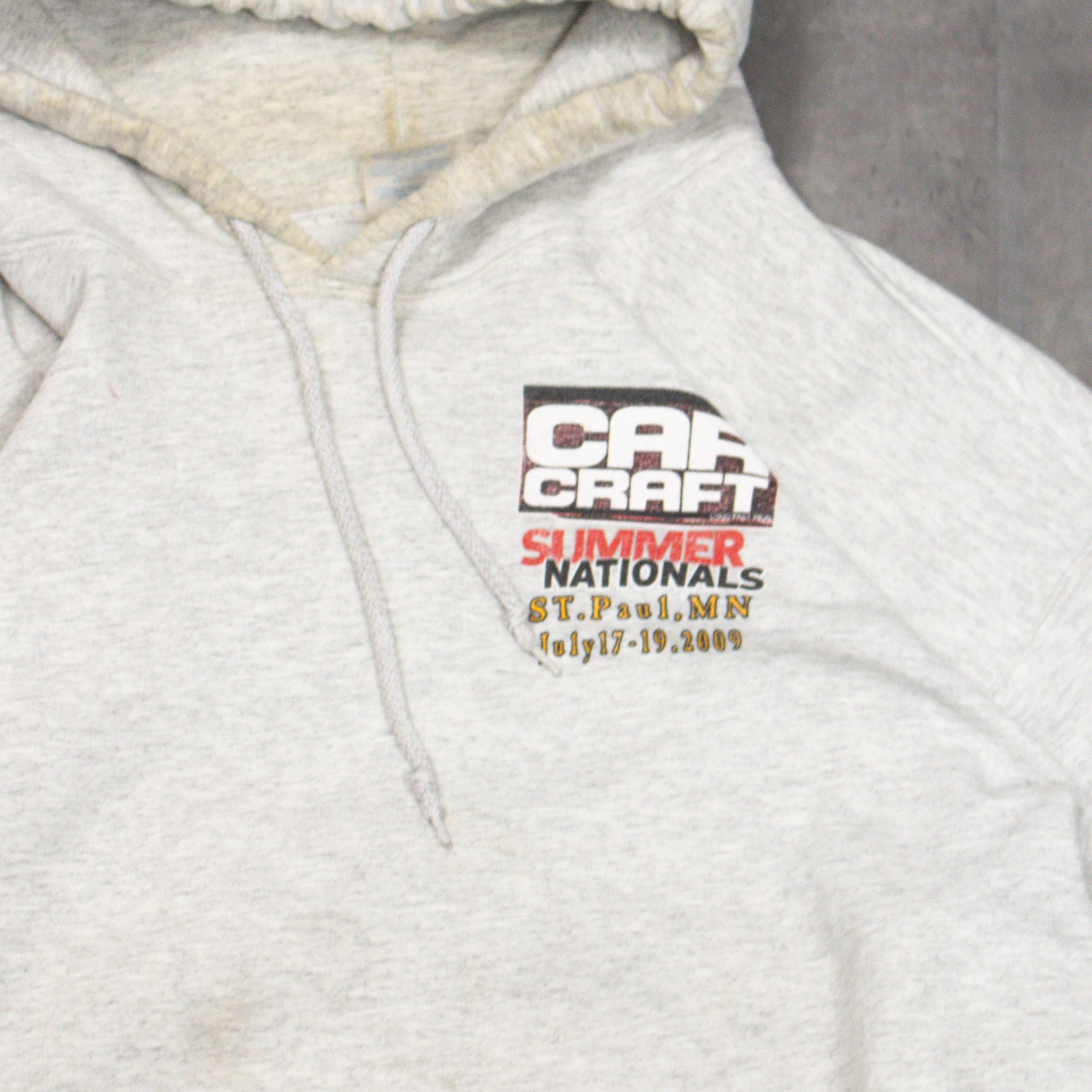 Vintage Vintage VTG Y2K 2009 00's Gildan Car Craft Flame Boxy Hoodie Size US L / EU 52-54 / 3 - 7 Thumbnail
