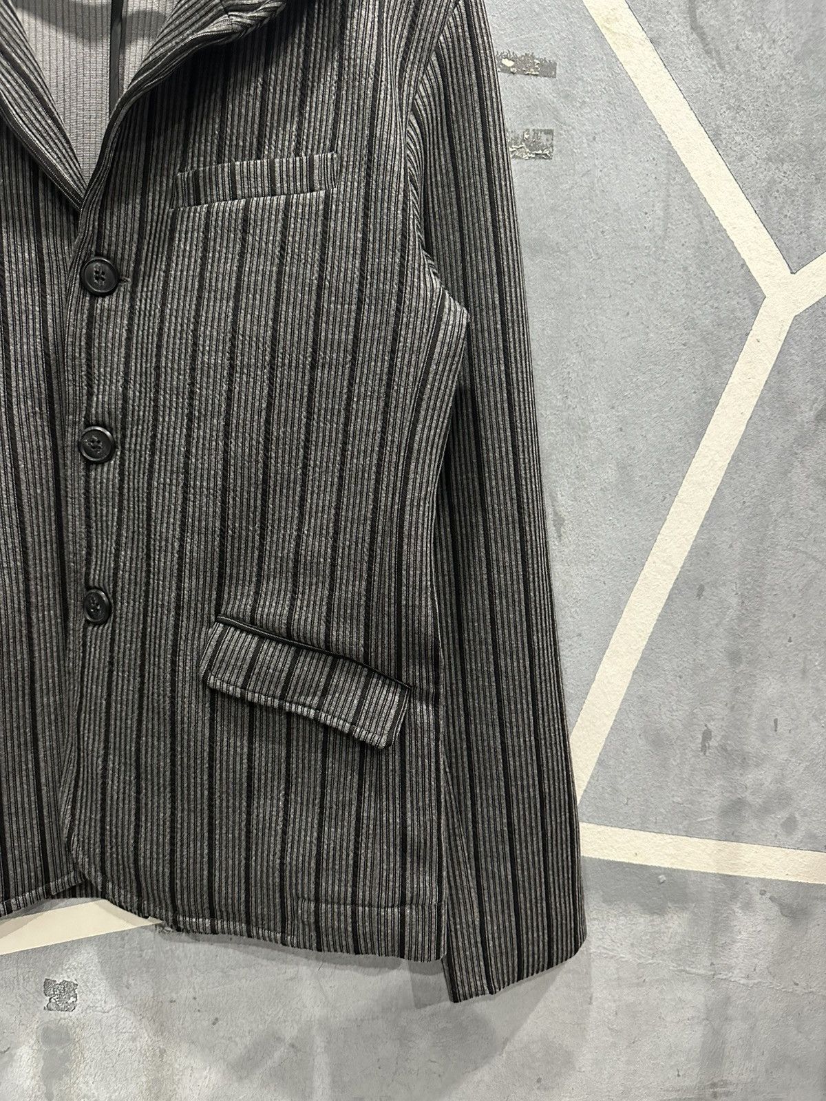 BERNINGS SHO Bernings Sho Stripe Blazer Size L / US 10 / IT 46 - 4 Thumbnail