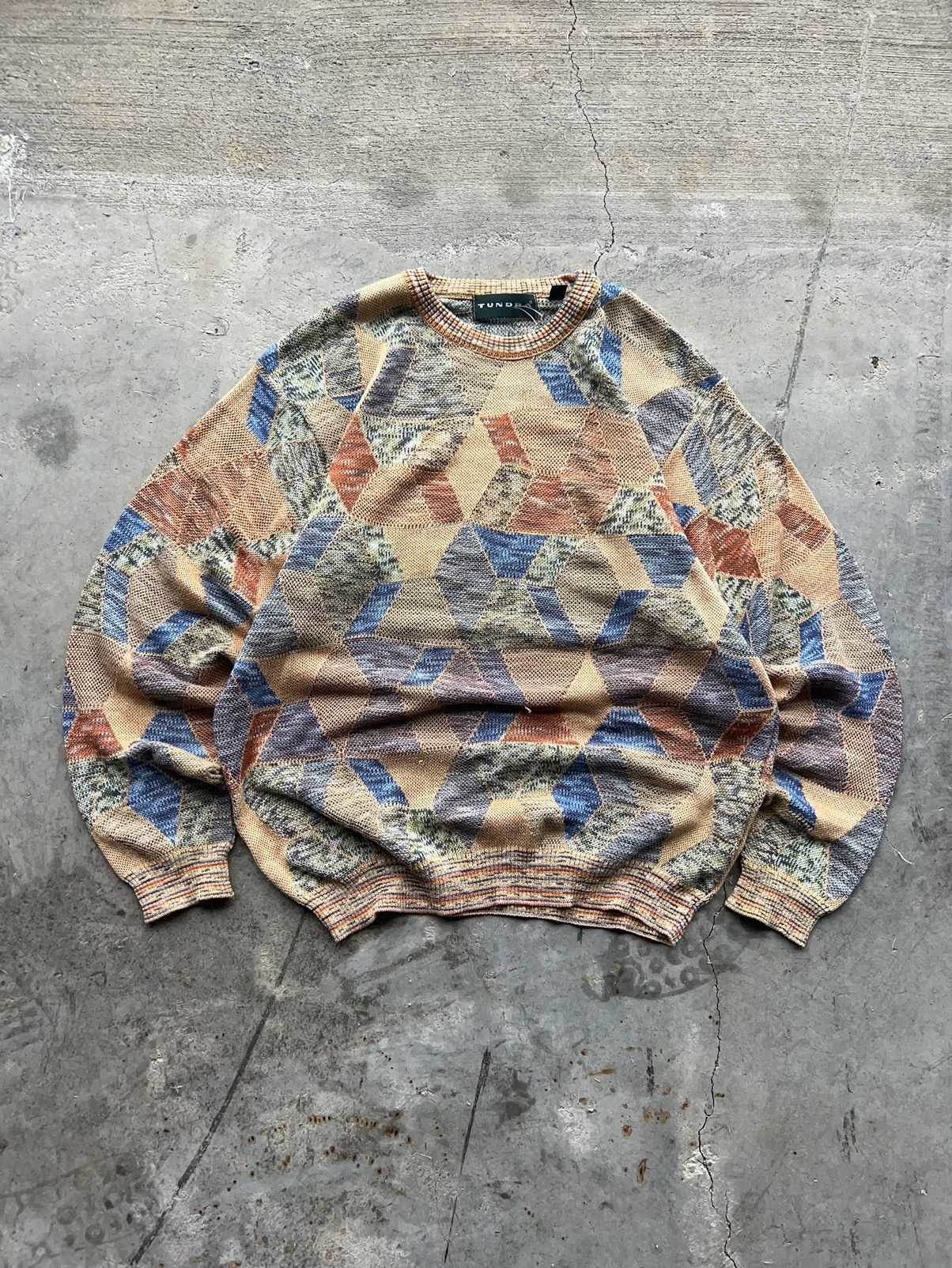 Vintage Vintage Boxy Tundra Multi-Color Knit Sweater | Grailed