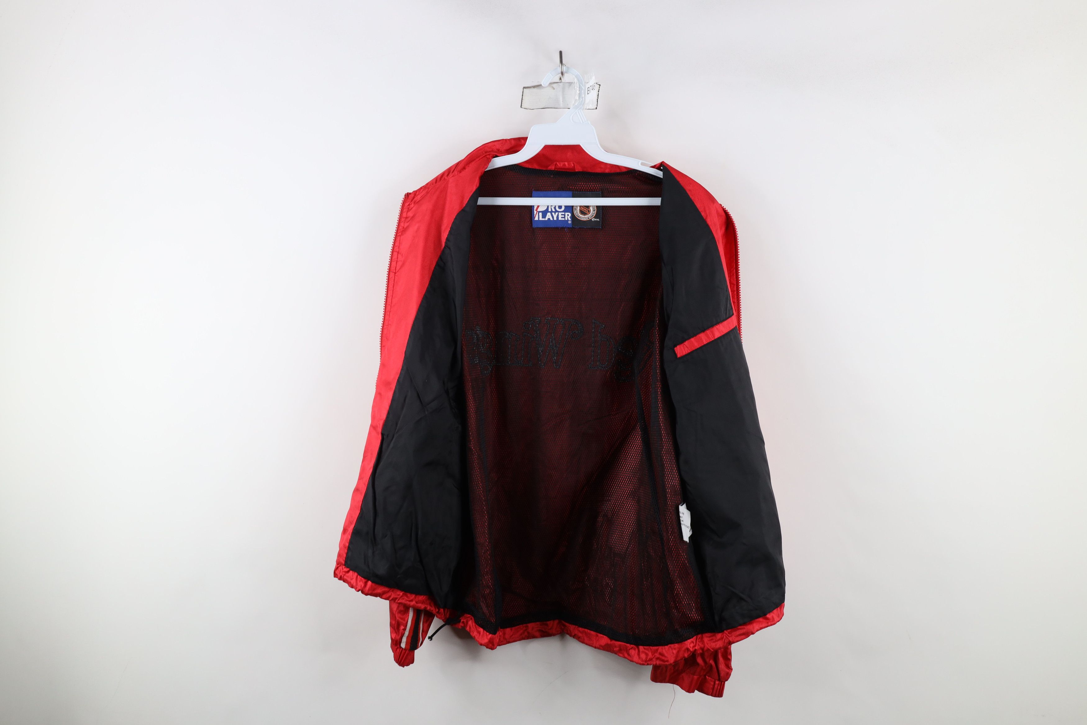 Vintage Vintage 90s Red Wings Hockey Full Zip Windbreaker Jacket Size US S / EU 44-46 / 1 - 9 Thumbnail