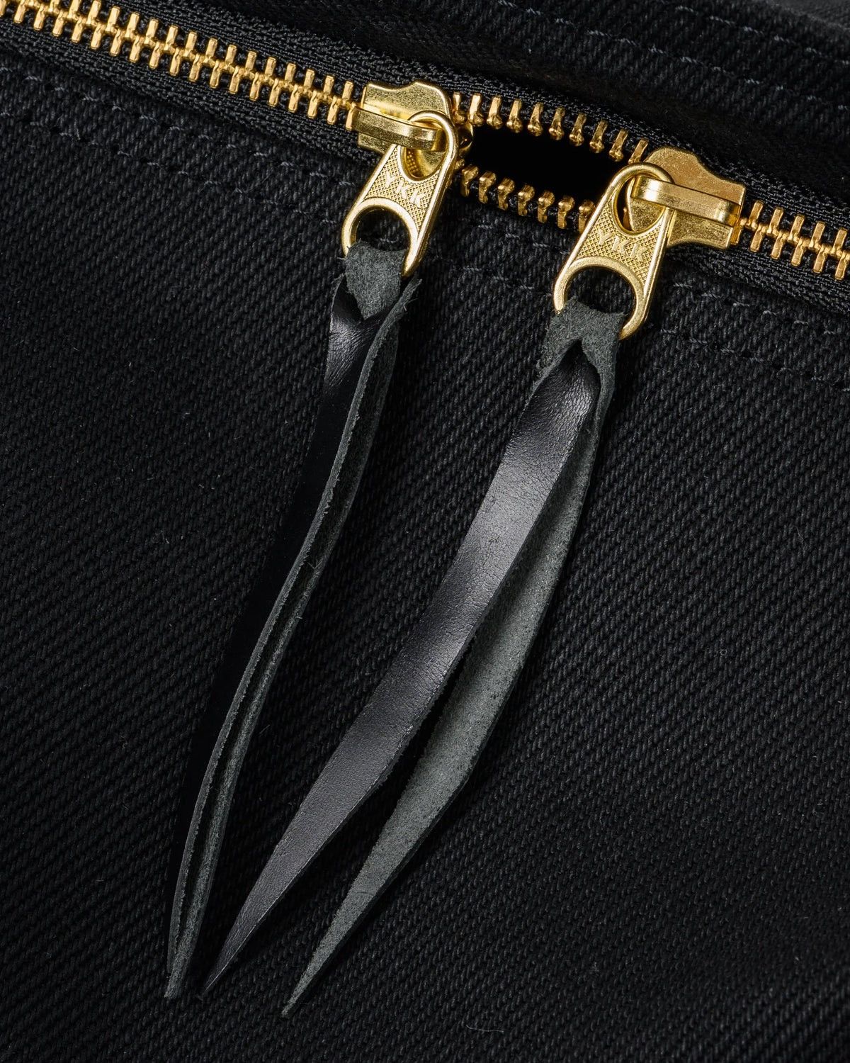 Iron Heart IRON HEART IHE-24-BLK DENIM/LEATHER COMPACT GYM DUFFLE BAG Size ONE SIZE - 5 Thumbnail