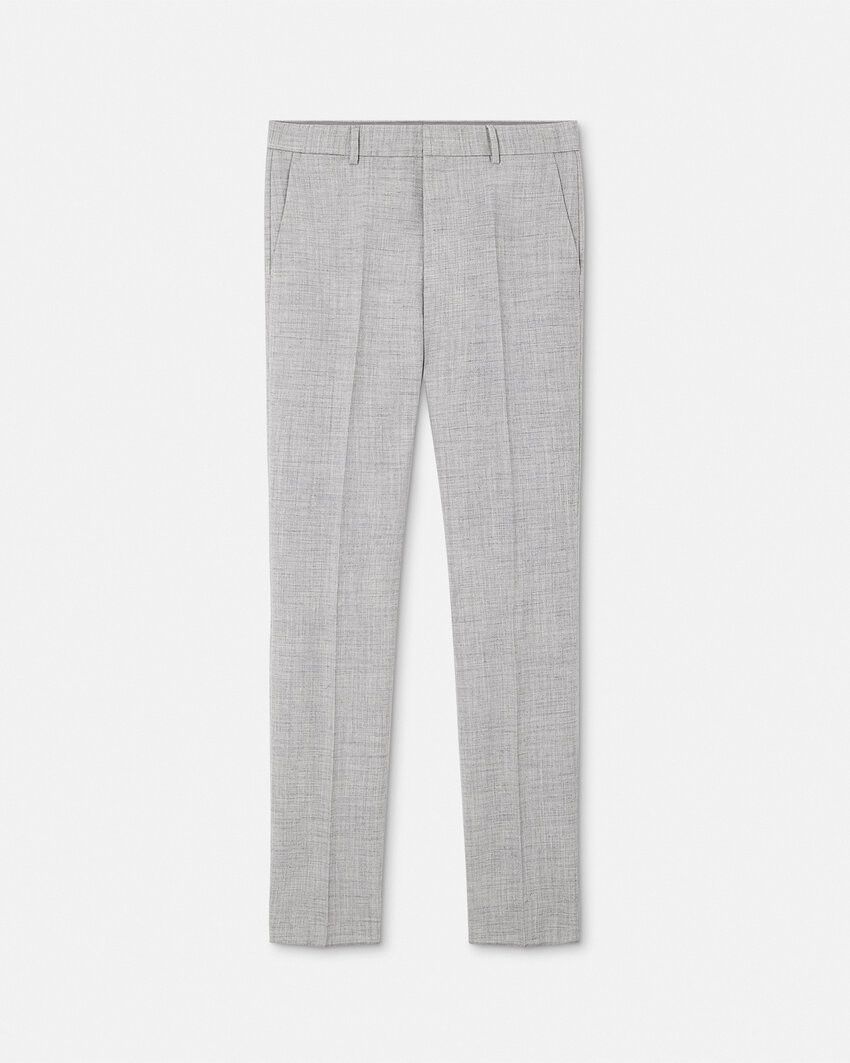 Versace AUTHENTIC VERSACE SUIT Gray Wool-Blend Double-Breasted Size 38R - 4 Thumbnail