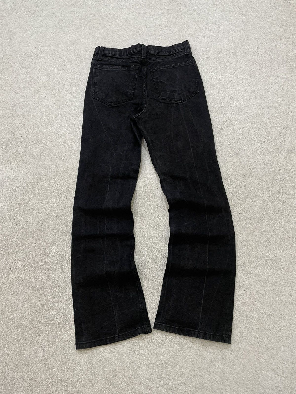Tornado Mart 2000s Japanese Kapital Flare Black Denim Washed ifsix LGB Size US 28 / EU 44 - 6 Thumbnail