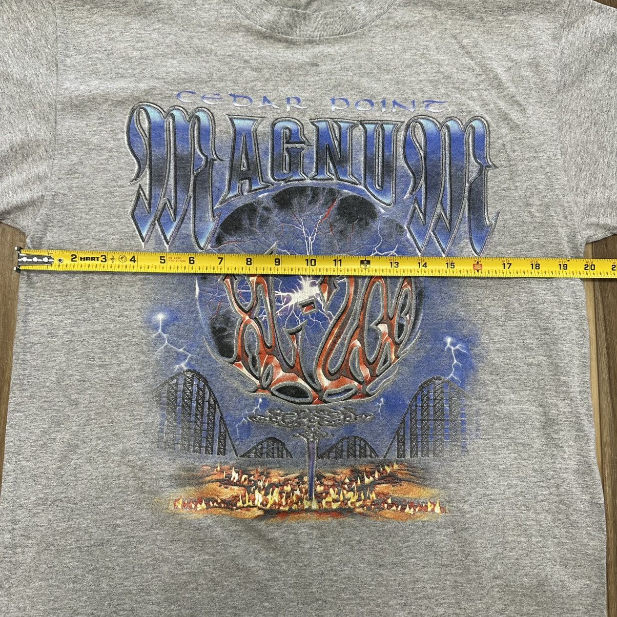 Vintage Vintage 90s Y2K Cedar Point Magnum XL-200 Graphic Tee Shirt Size US L / EU 52-54 / 3 - 6 Thumbnail