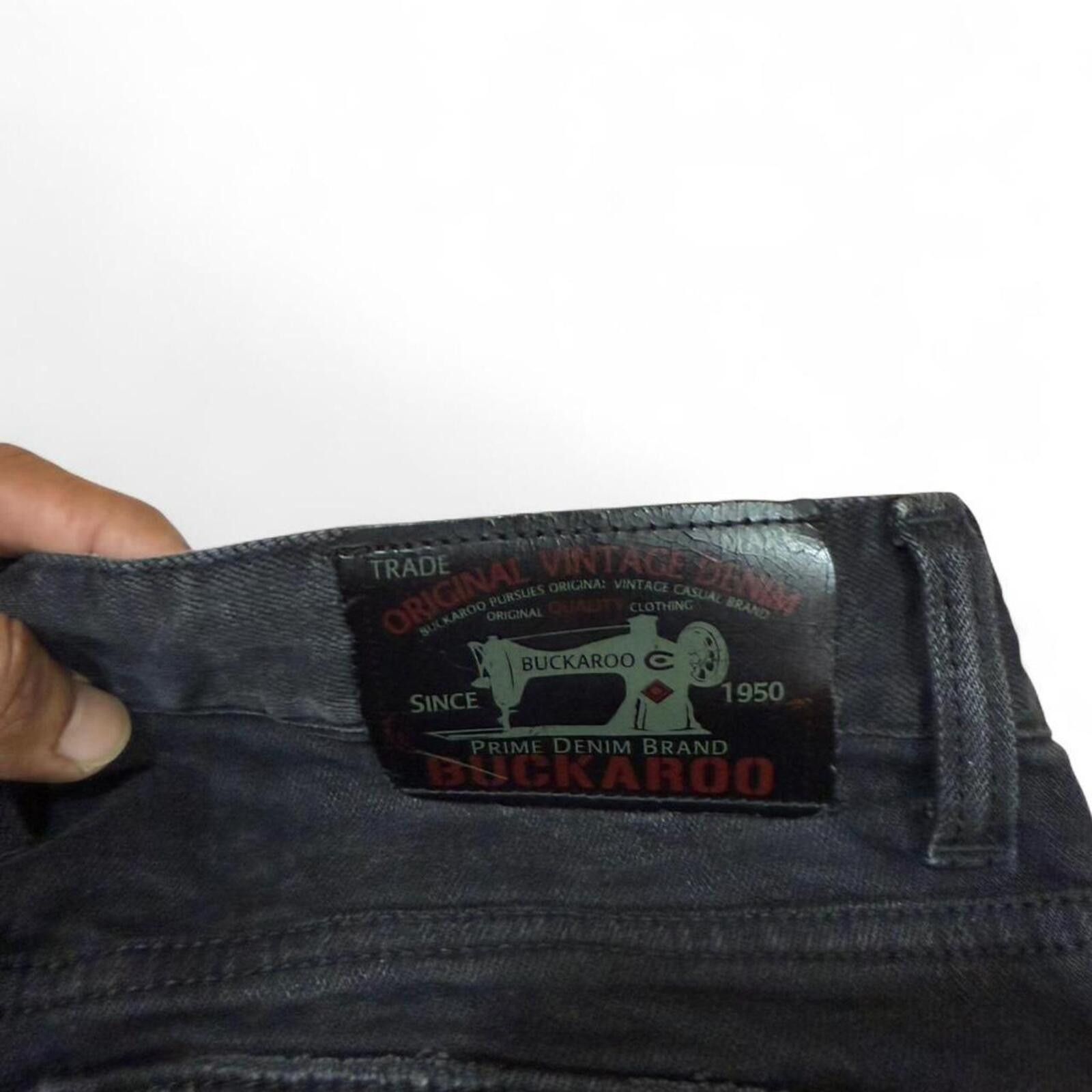 True Religion Buckaroo black shade flap pockets denim jeans Size US 32 / EU 48 - 7 Thumbnail