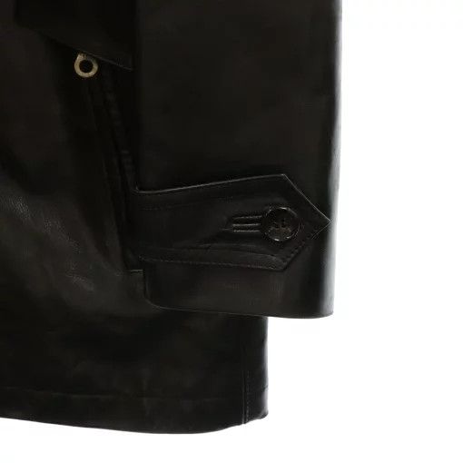 Yohji Yamamoto POUR HOMME 9aw archive cow leather belt coat HY-J08-735 Size US M / EU 48-50 / 2 - 4 Thumbnail