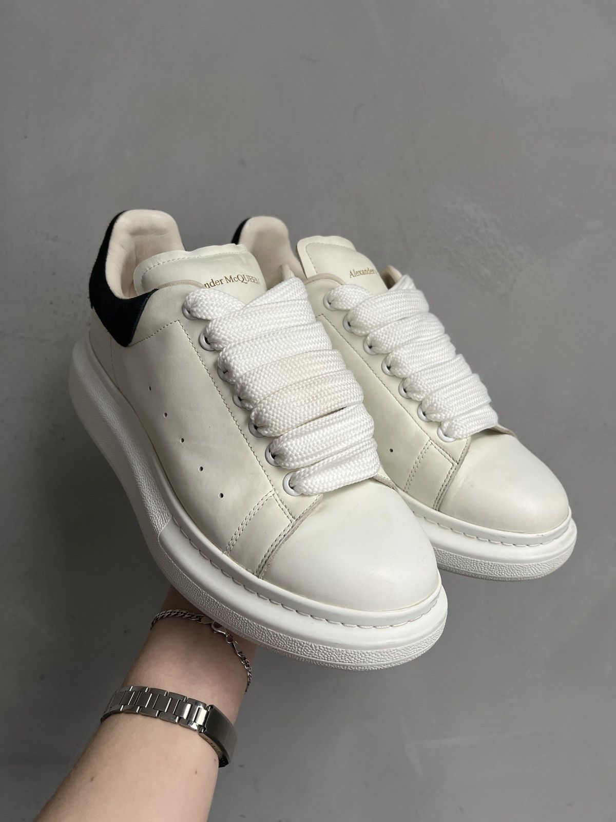 Alexander McQueen White Leather Sneakers luxury