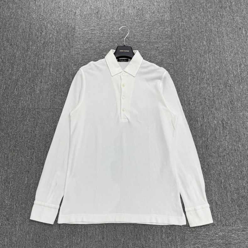 Loro Piana Loro Piana Long Sleeve Polo Shirt Size US S / EU 44-46 / 1 - 1 Thumbnail