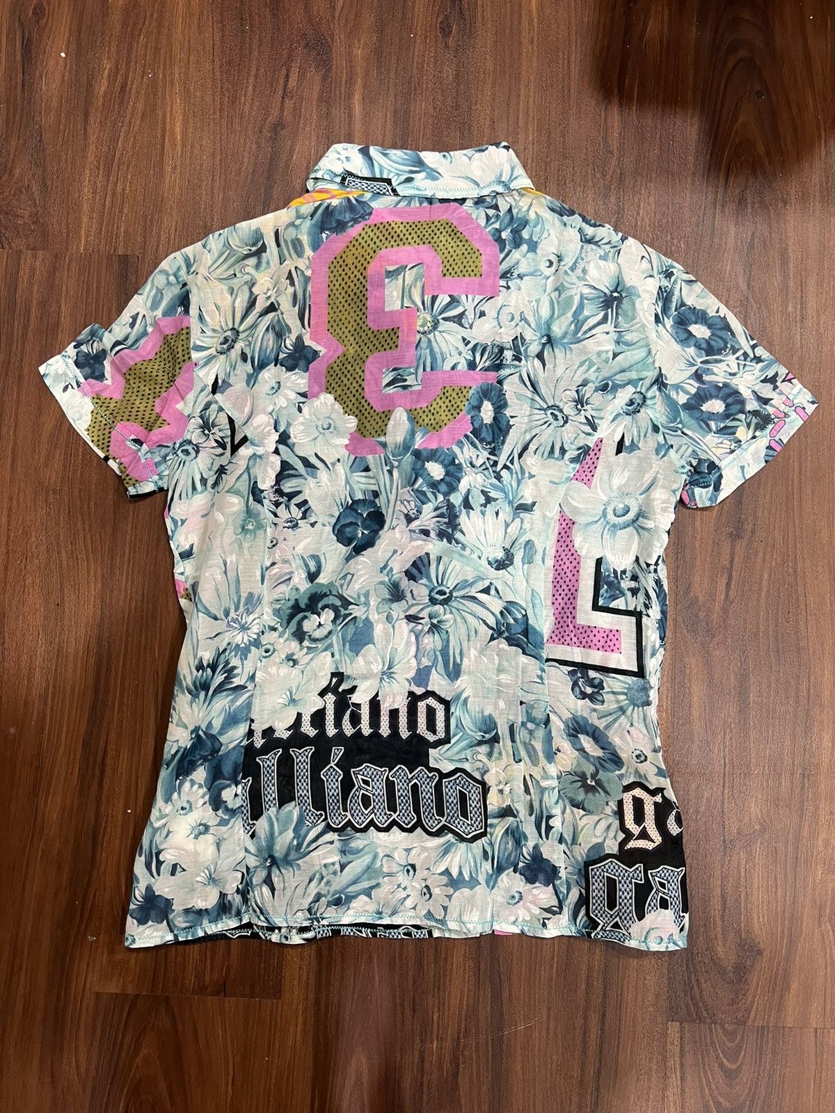 John Galliano John Galliano Stars Floral Print Tropical Shirt Size US XS / EU 42 / 0 - 2 Thumbnail