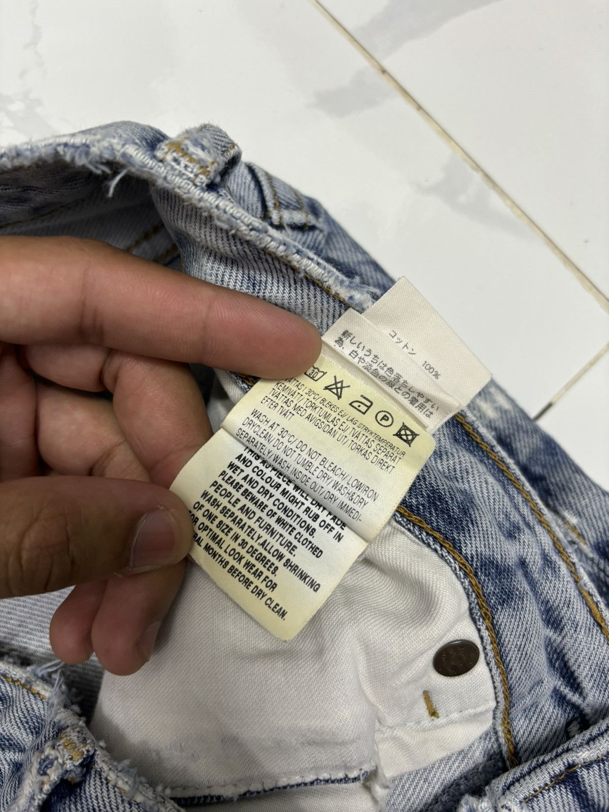 Acne Studios 🔥ACNE BLUE WASHED DENIM JEANS Size 30" / US 8 / IT 44 - 15 Thumbnail