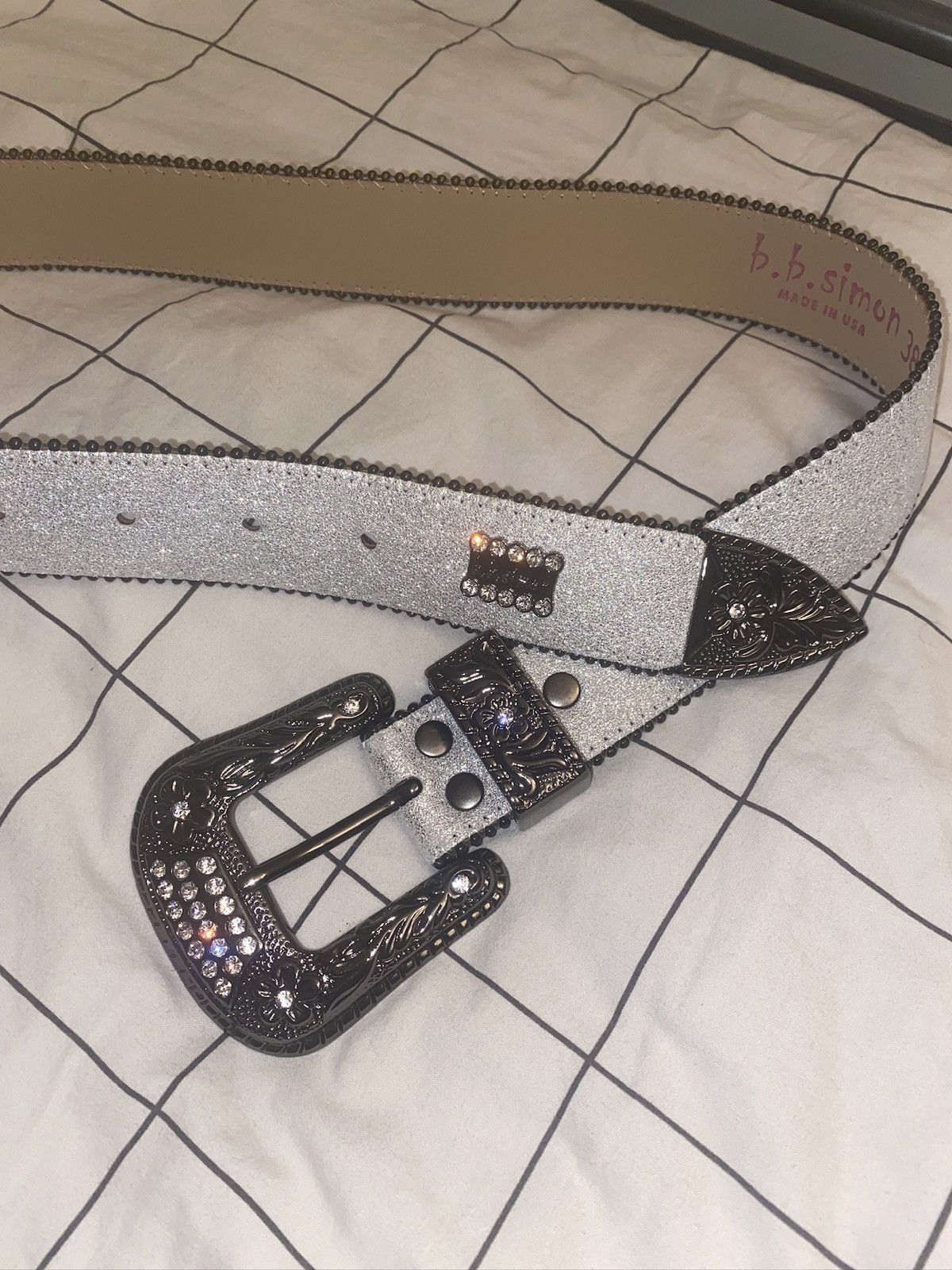 B.B. Simon B.B. Simon California Rhinestone Belt - SIZE 32 Size 32 - 2 Thumbnail