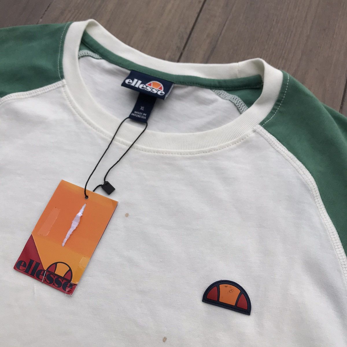 Ellesse Ellesse Italia Originals Raglan Tshirt tee shirt white beige Size US XL / EU 56 / 4 - 21 Thumbnail