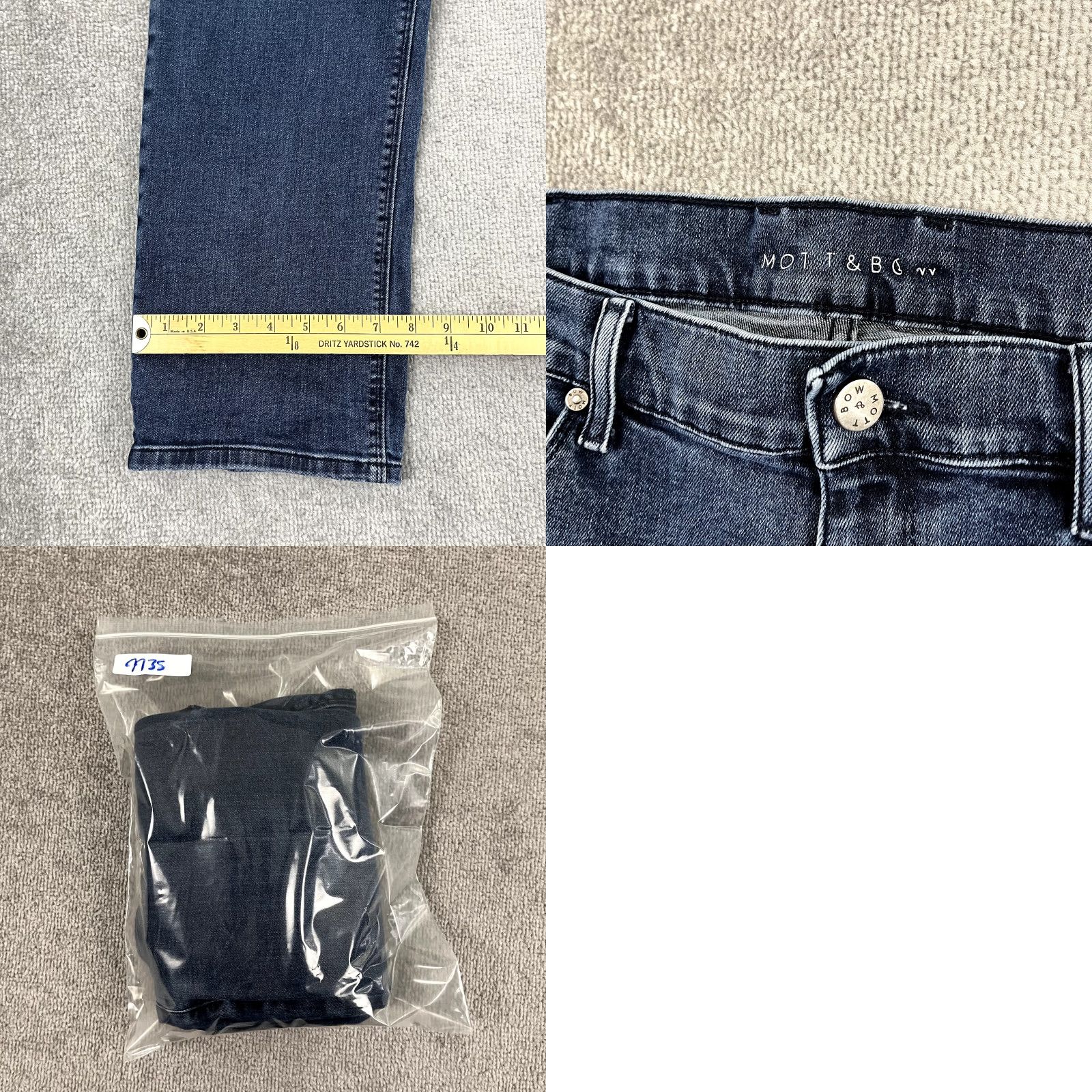 Mott & Bow Mott & Bow Jeans Mens 36 x 29 Straight Medium Blue Denim Stretch Casual Denim Jeans Casual Size US 36 / EU 52 - 8 Thumbnail