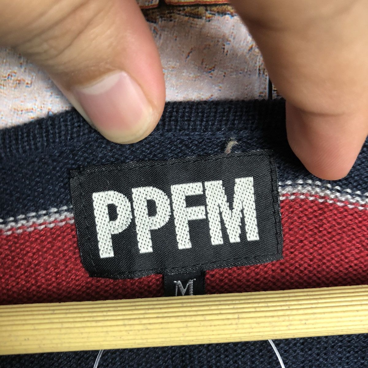 PPFM PPFM Red Stripe like kurt cobain #A385 Size US M / EU 48-50 / 2 - 9 Thumbnail