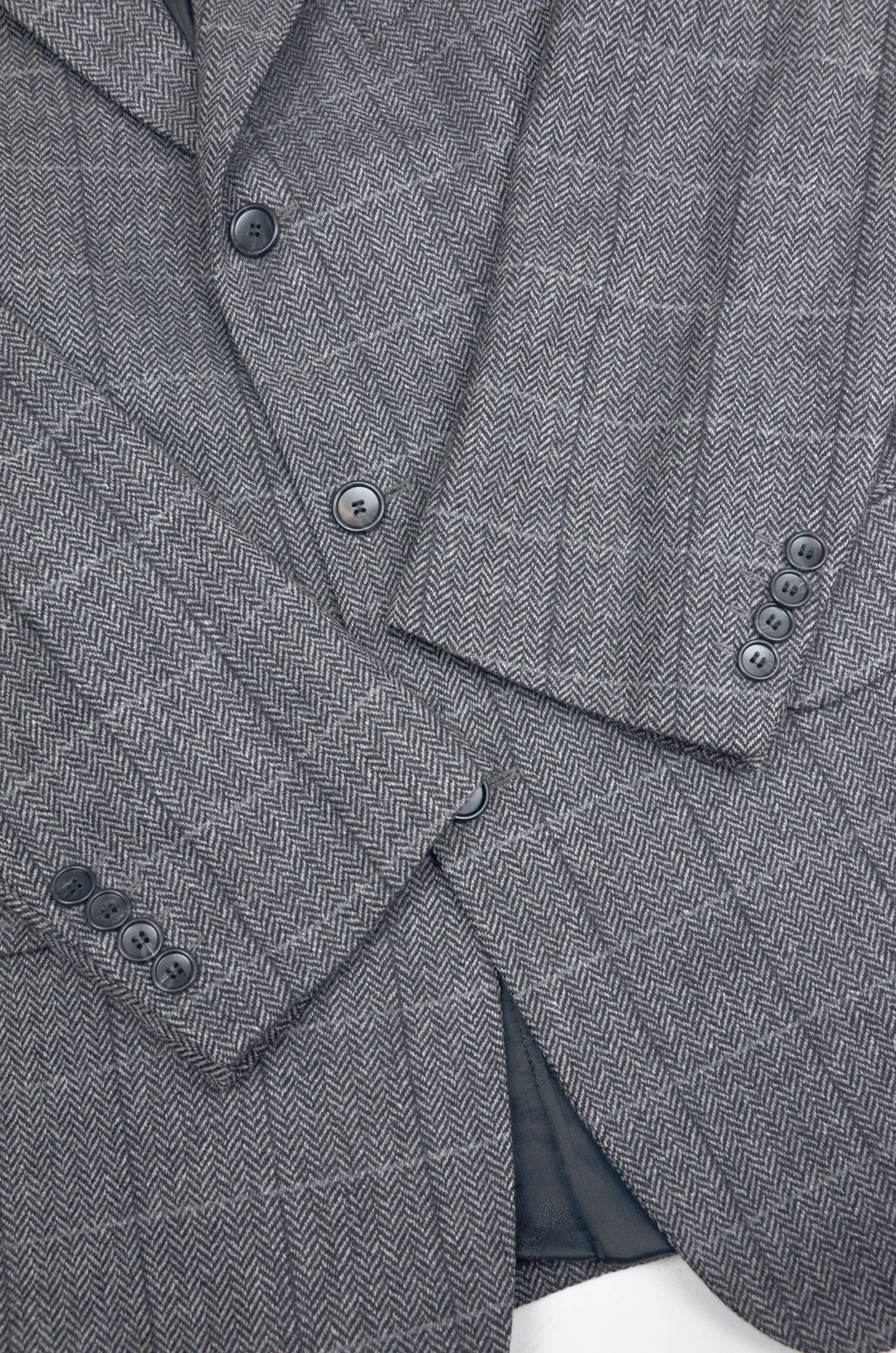 Burberry Burberrys Vintage Wool Blazer – Herringbone Check – Size 50 Size 40R - 3 Thumbnail