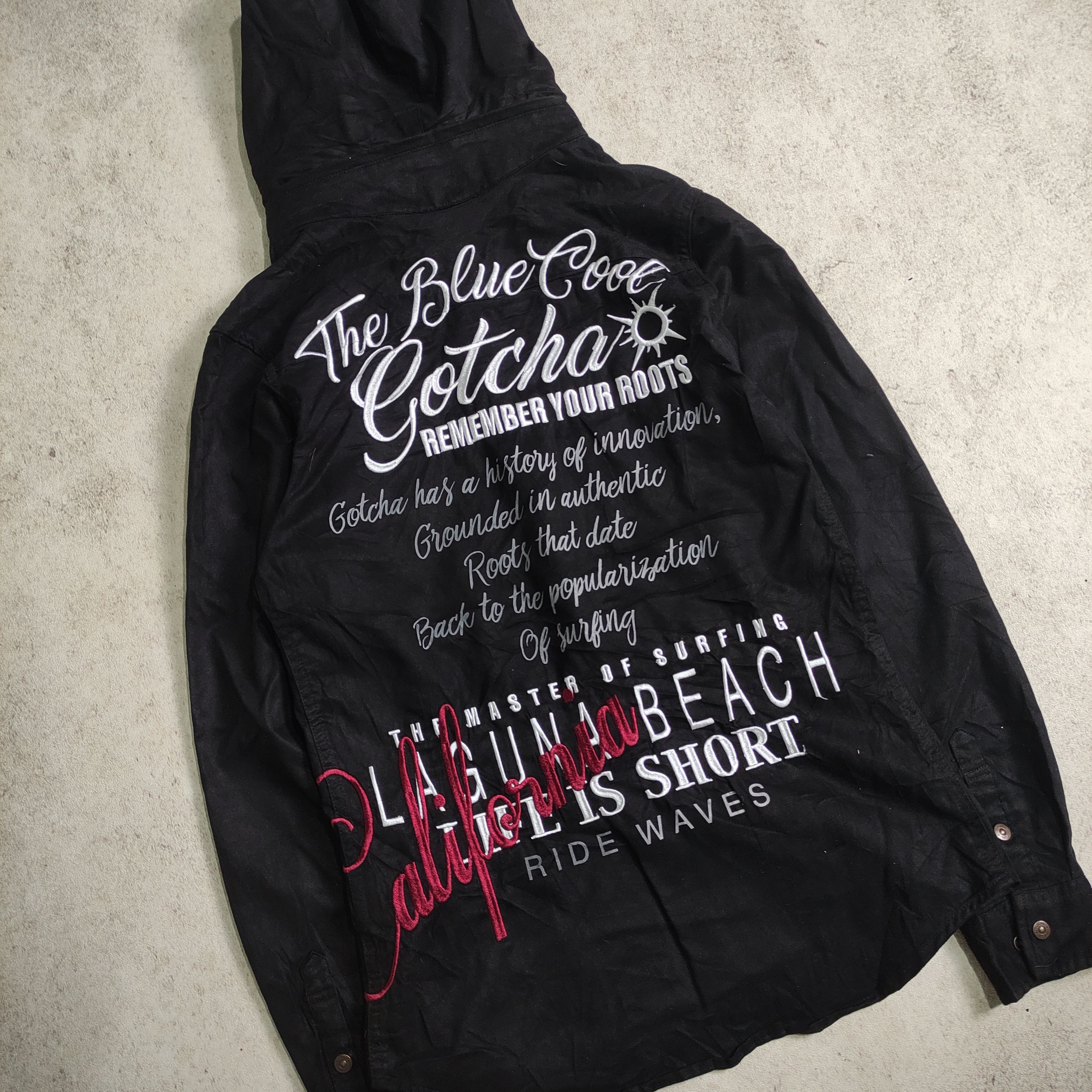 Japanese Brand Gotcha Y2K Suede-Style Button-Up Goa LGB tornado mart Size US S / EU 44-46 / 1 - 9 Thumbnail