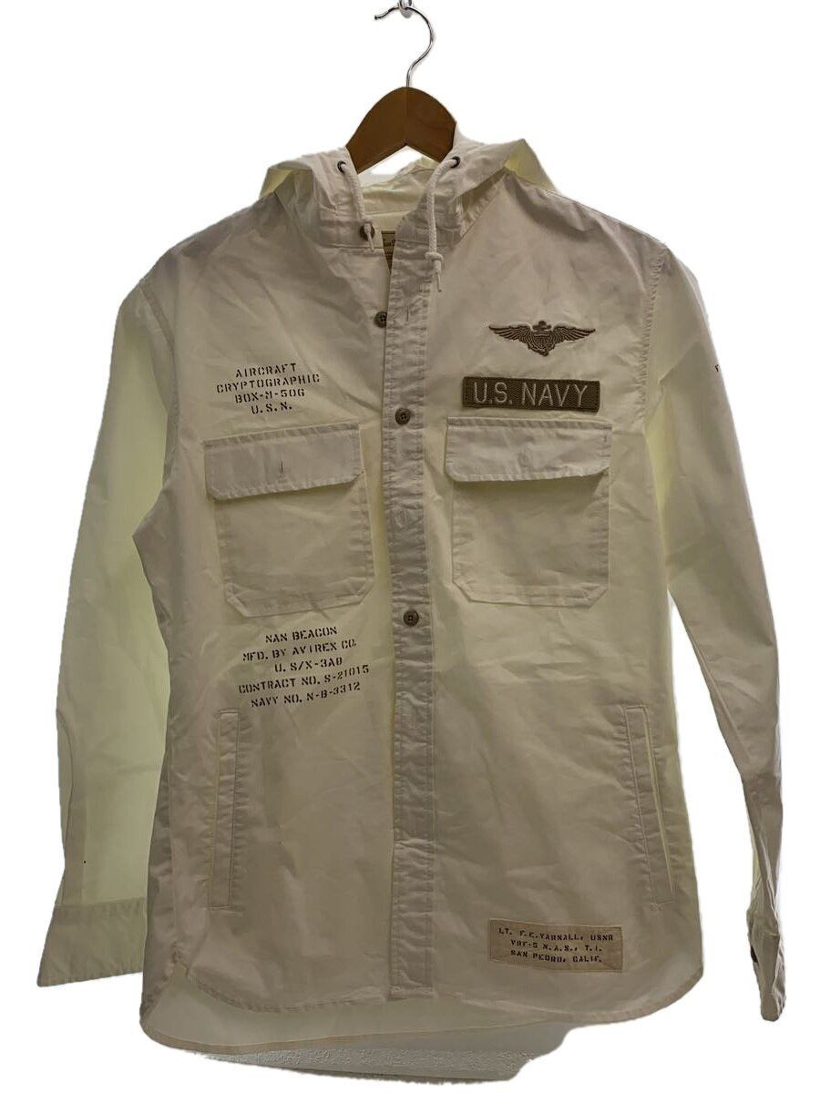 Avirex Avirex Coolmax Hooded Khaki Plain Ctn LS Shirt White Size US M / EU 48-50 / 2 - 1 Thumbnail
