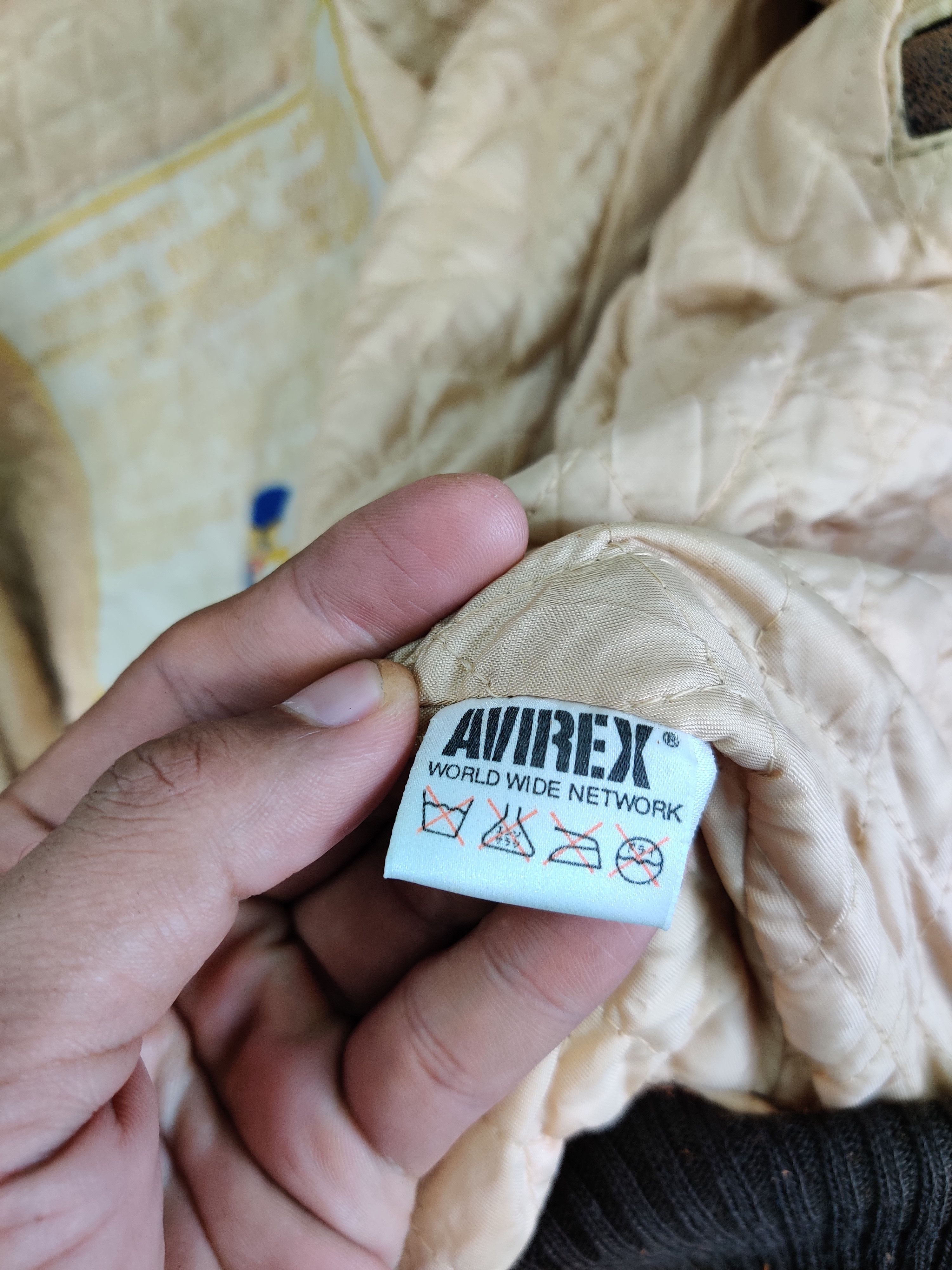 Avirex Thrashed Vintage 90s Avirex USA Varsity Leather Jacket Size US XS / EU 42 / 0 - 22 Thumbnail
