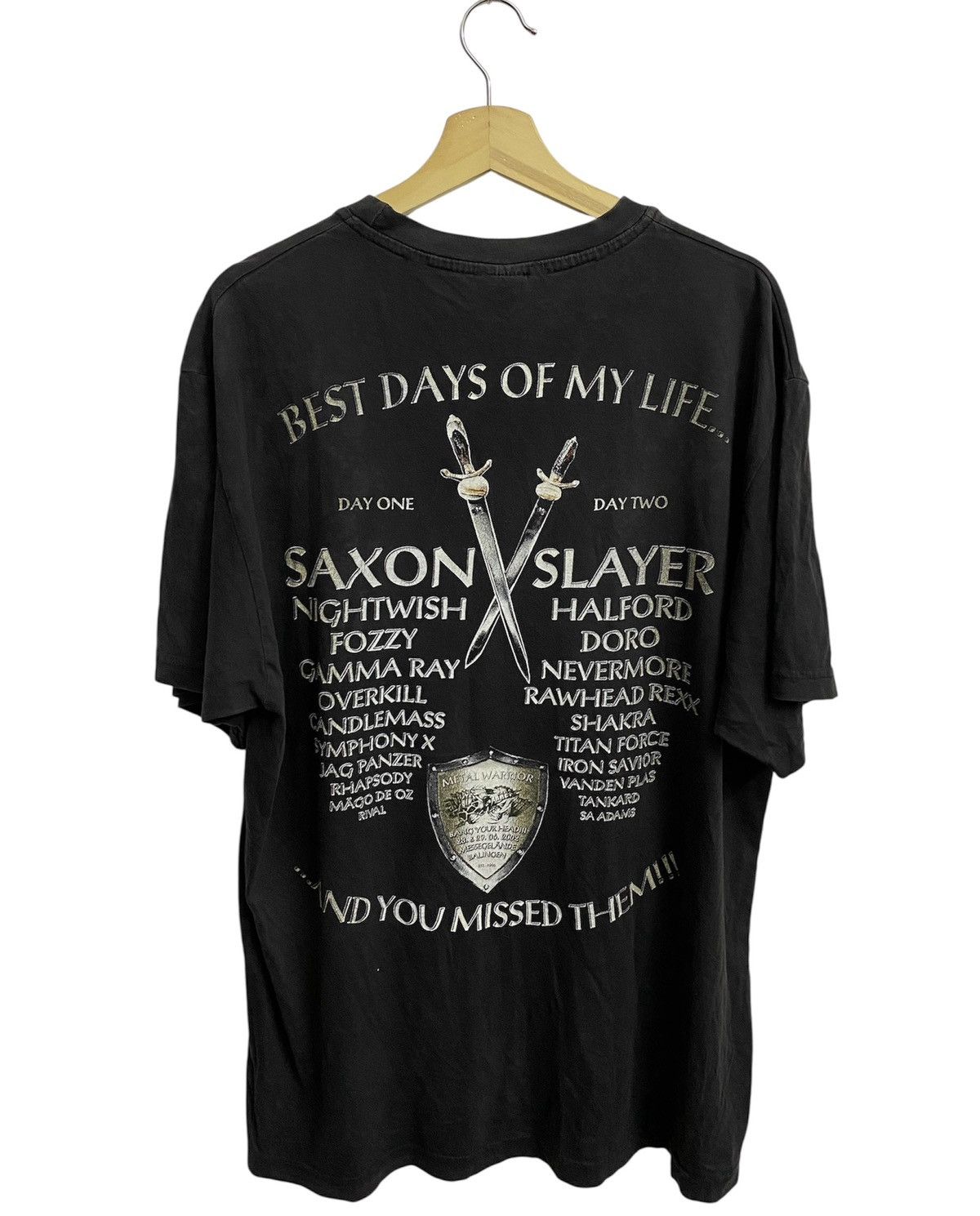 Vintage Vintage Y2K Metal Warrior Bang Your Head (Slayer/Nightwish) Size US XL / EU 56 / 4 - 2 Thumbnail