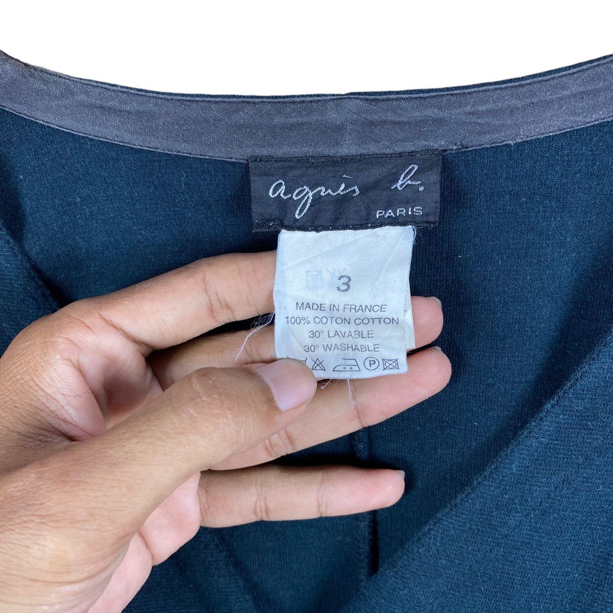 agnes b. VINTAGE MADE IN FRANCE AGNES B. BUTTON UP CARDIGAN Size XXS / US 00 / IT 34 - 4 Thumbnail