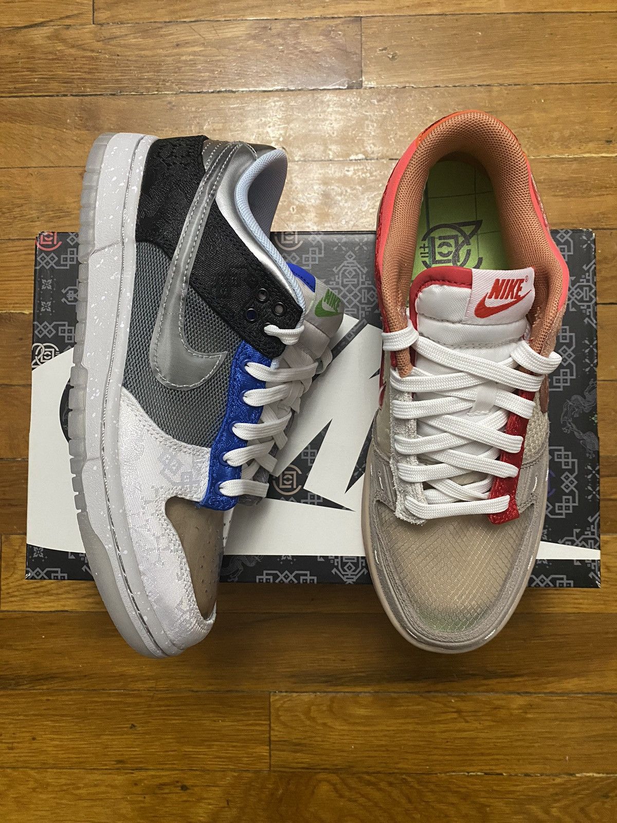 CLOT × Nike Size 6.5 - Nike Dunk Low SP What The CLOT with Card Men’s Size US 6.5 / EU 39-40 - 1 Thumbnail