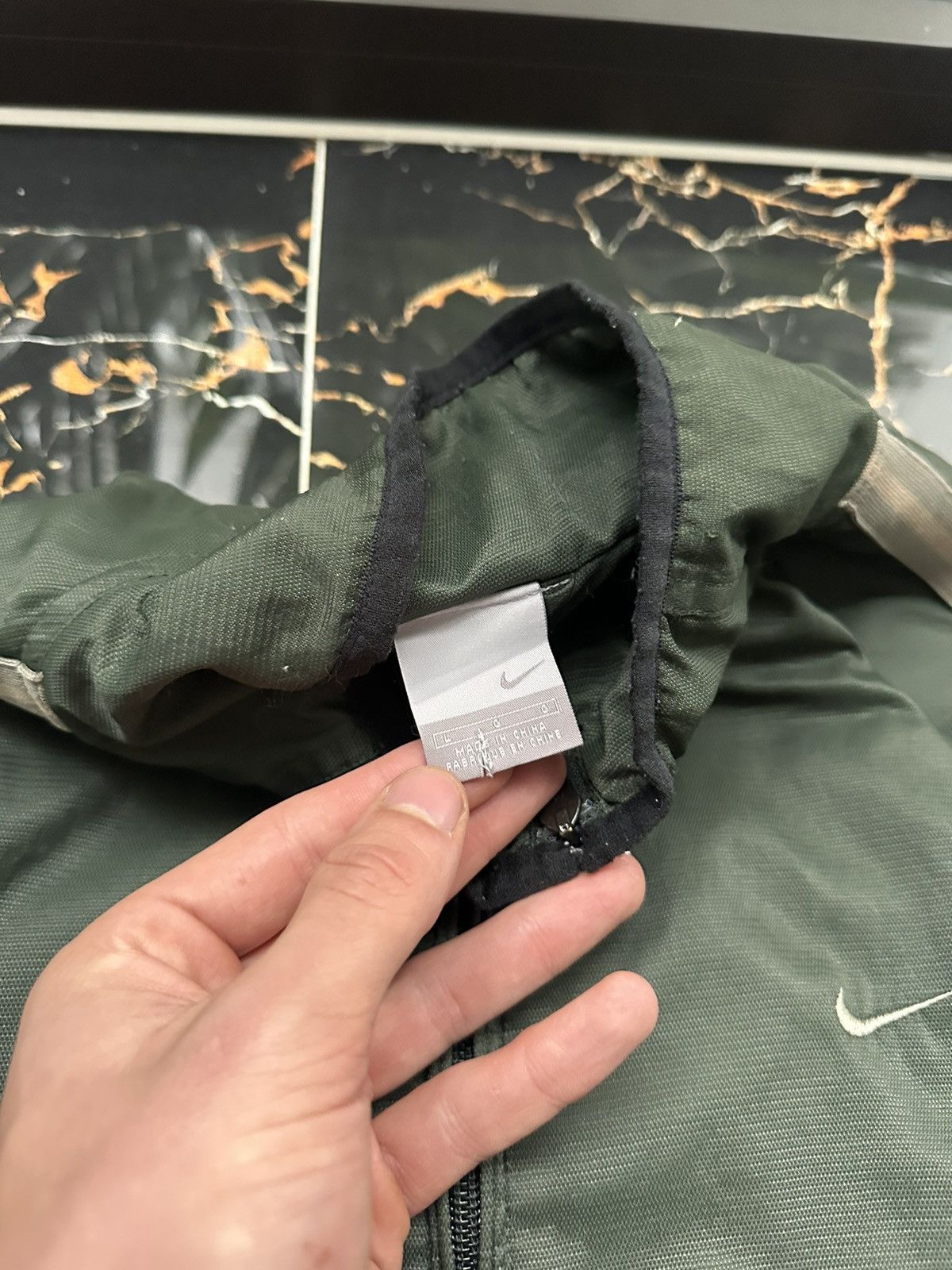 Nike × Vintage 90’s NIKE RARE SWOOSH LOGO TRACK JACKET Y2K Size US L / EU 52-54 / 3 - 5 Thumbnail