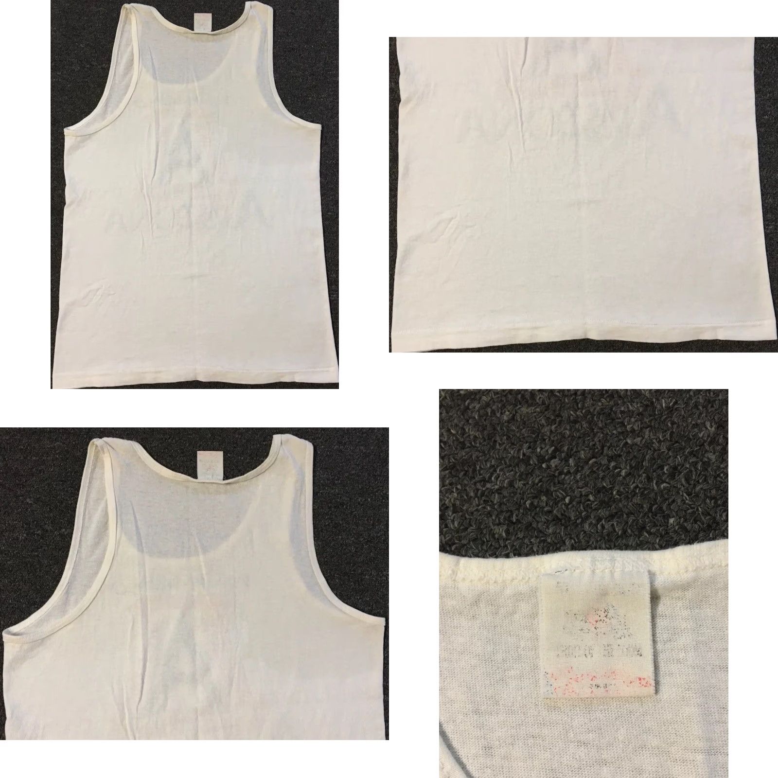 Vintage VINTAGE 80s University Of Arizona Faded Tank Top S Wildcats College Track Grunge 90s Shirt Men Small White Single Stitch USA University Tape? Size US S / EU 44-46 / 1 - 8 Thumbnail
