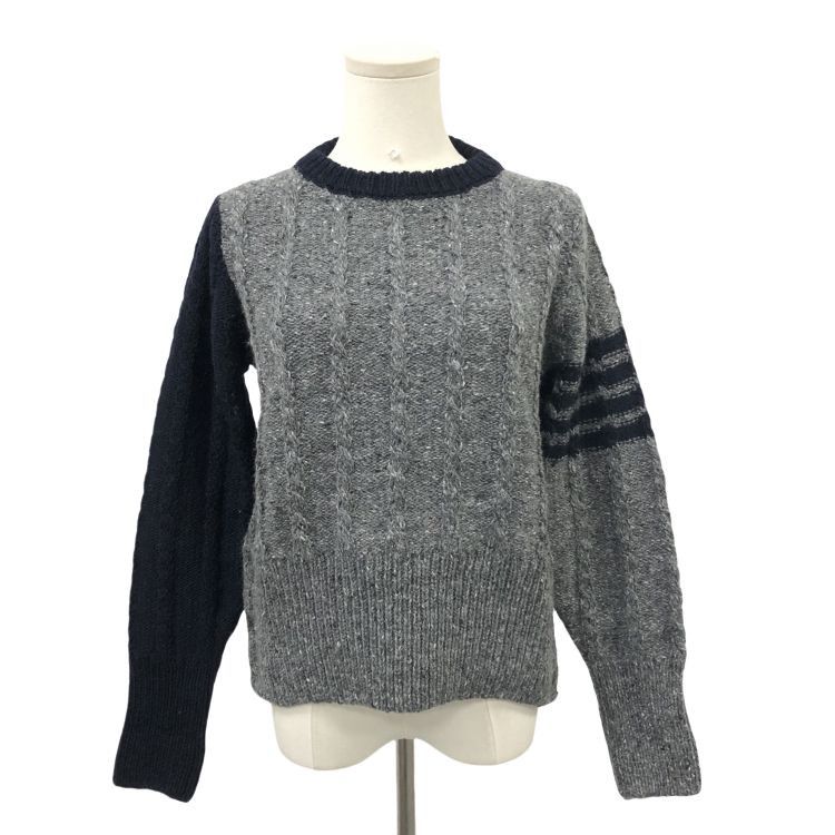 Thom Browne Thom Browne Cable Knit Sweater Size XS Size US XS / EU 42 / 0 - 1 Thumbnail