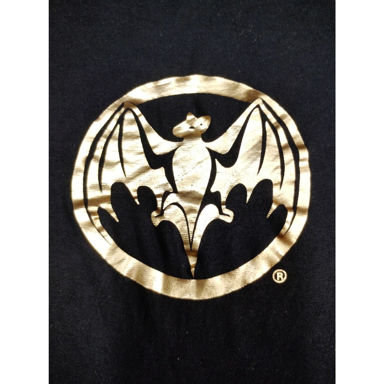 Bacardi Bacardi Black Tee with Gold Bat Logo Size S / US 4 / IT 40 - 2 Thumbnail