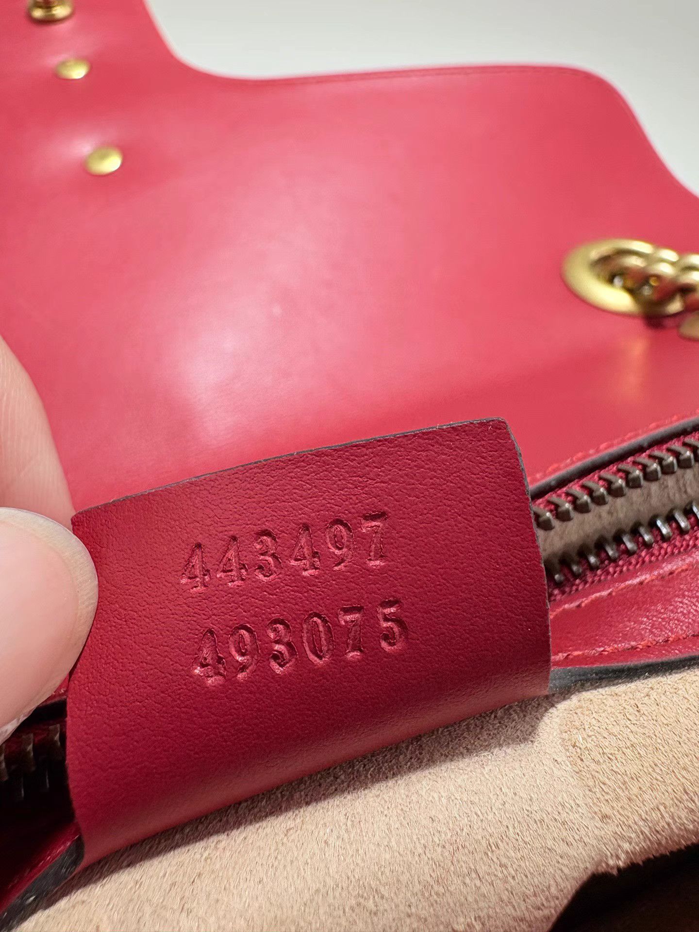 Gucci GUCCI MARMONT Red Shoulder Bag & Crossbody Bag Size ONE SIZE - 6 Thumbnail