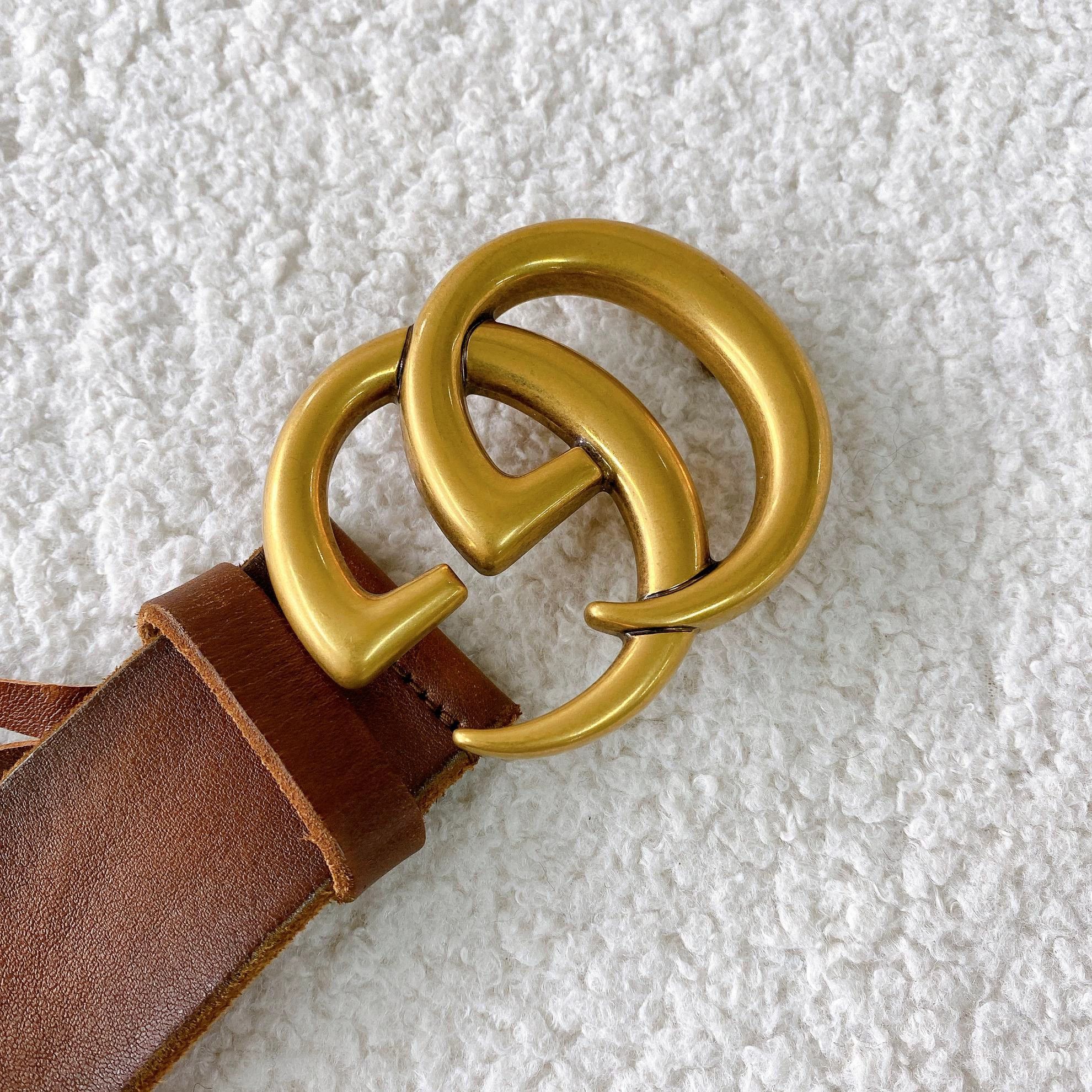 Gucci Gucci Double G Brown Belt 34x85 Size ONE SIZE - 6 Thumbnail