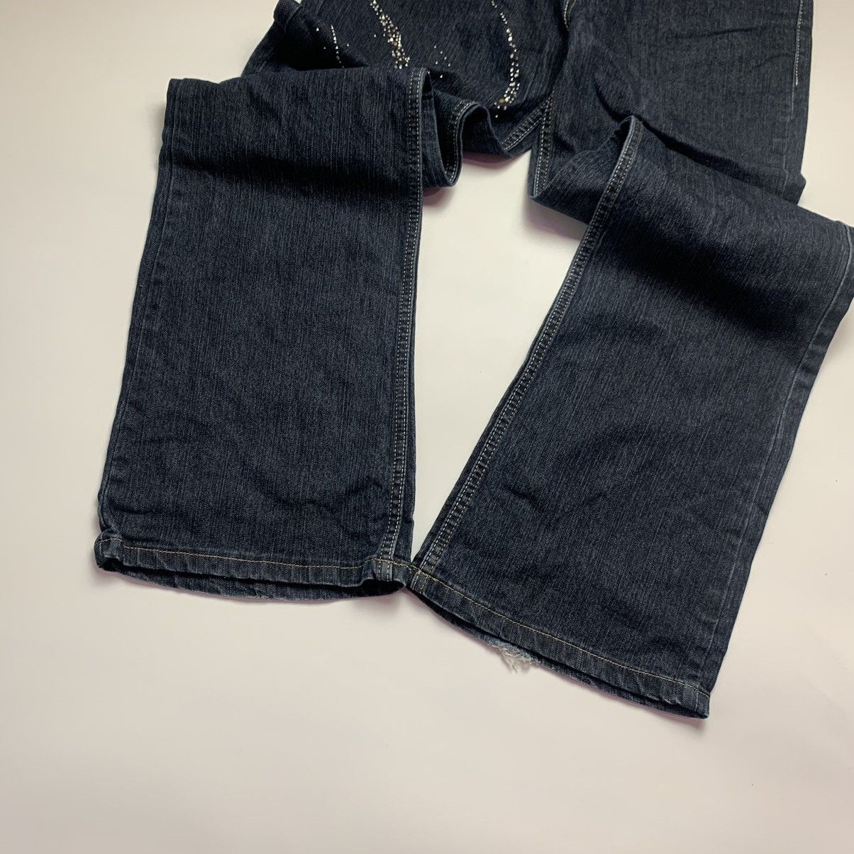 Other Armani Wash Flared Jeans Bootcut Denim rhinestones Size 28" / US 6 / IT 42 - 5 Thumbnail