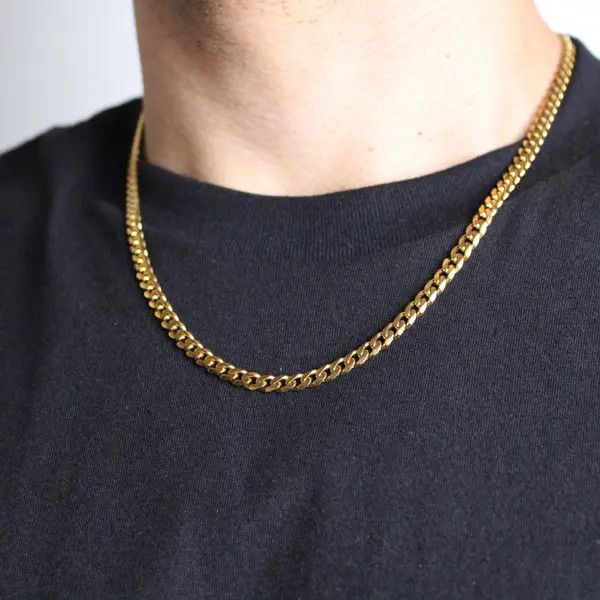 Jewelry Fukuzawa x Mii Gold 5mm Cuban Link Chain Necklace 18"-24" Size ONE SIZE - 8 Thumbnail