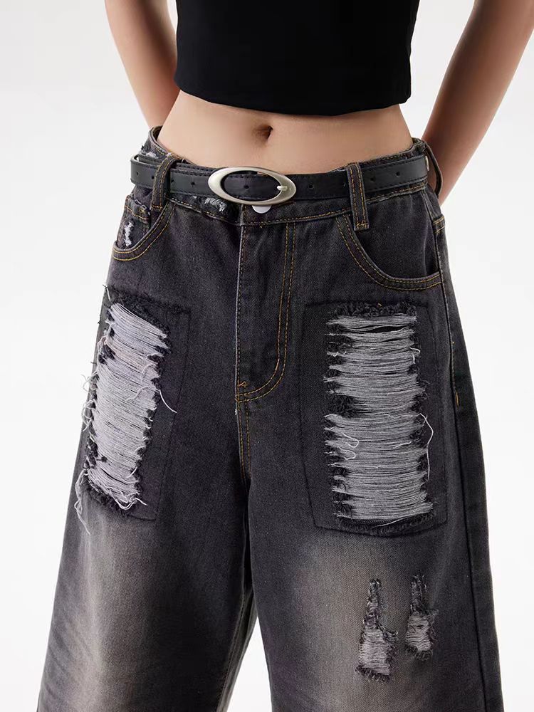 Japanese Brand × Vintage Washed and ripped raw edge baggy denim shorts Size US 30 / EU 46 - 5 Thumbnail