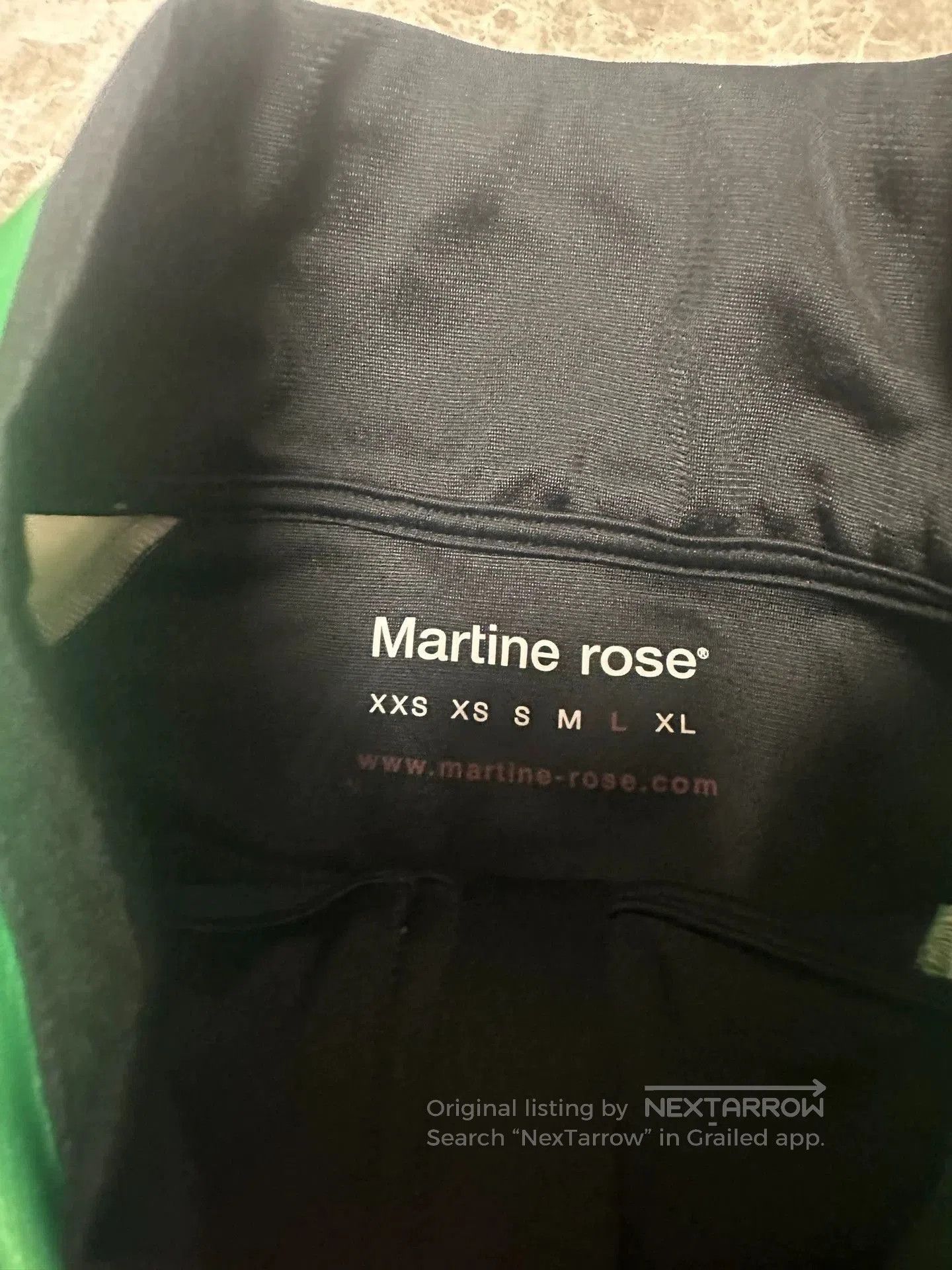 Martine Rose Green Colorblock Long Sleeve Quarter. Size US L / EU 52-54 / 3 - 4 Thumbnail
