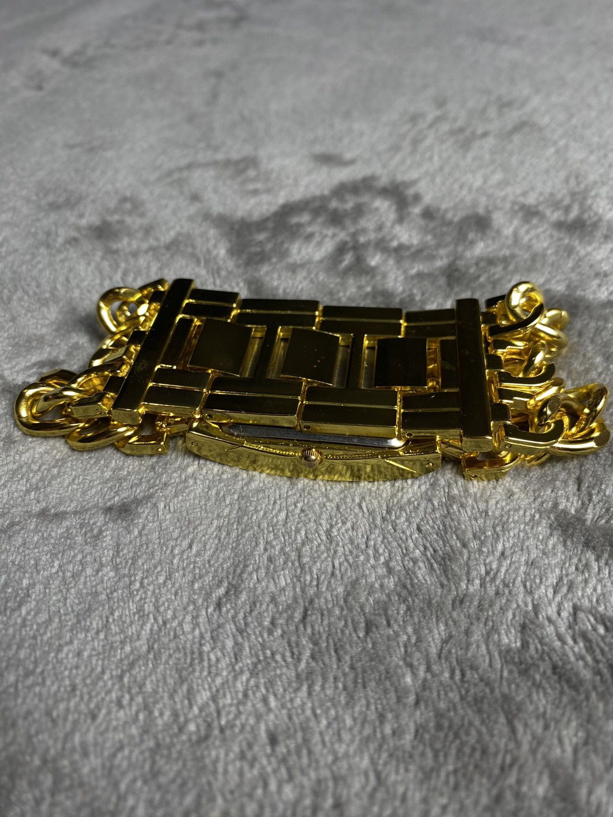 Japanese Brand × Jewelry Futuristic Vintage Japanese Style Omax Gold Chain Watch Size ONE SIZE - 9 Thumbnail