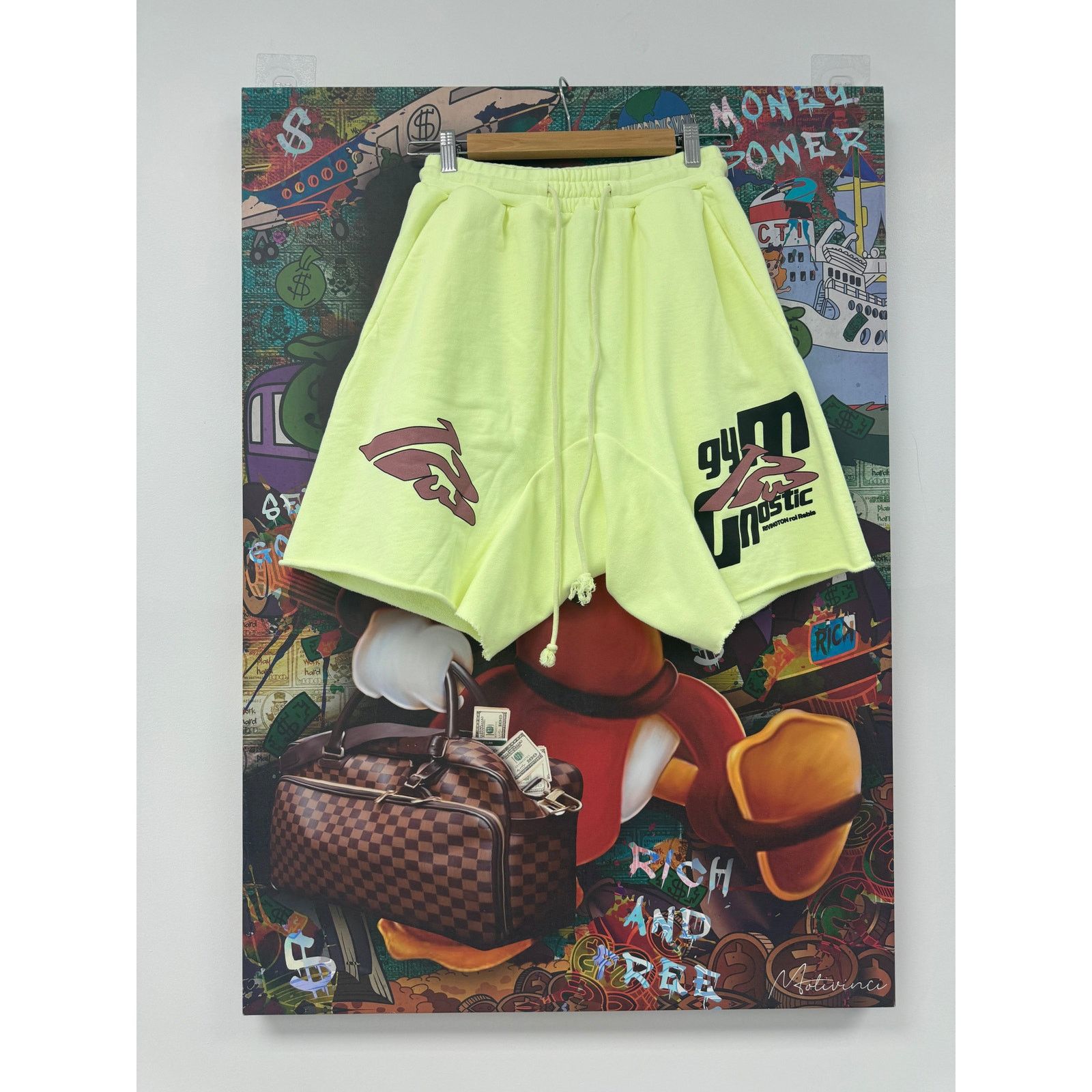 Other RRR123 Sweatshorts Lime Multi New 2 (Medium) With Tags Size US 32 / EU 48 - 1 Thumbnail