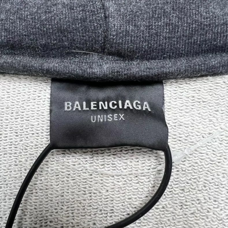 Balenciaga Balenciaga Patch Hooded Back Logo Denim Jacket Size US M / EU 48-50 / 2 - 4 Thumbnail
