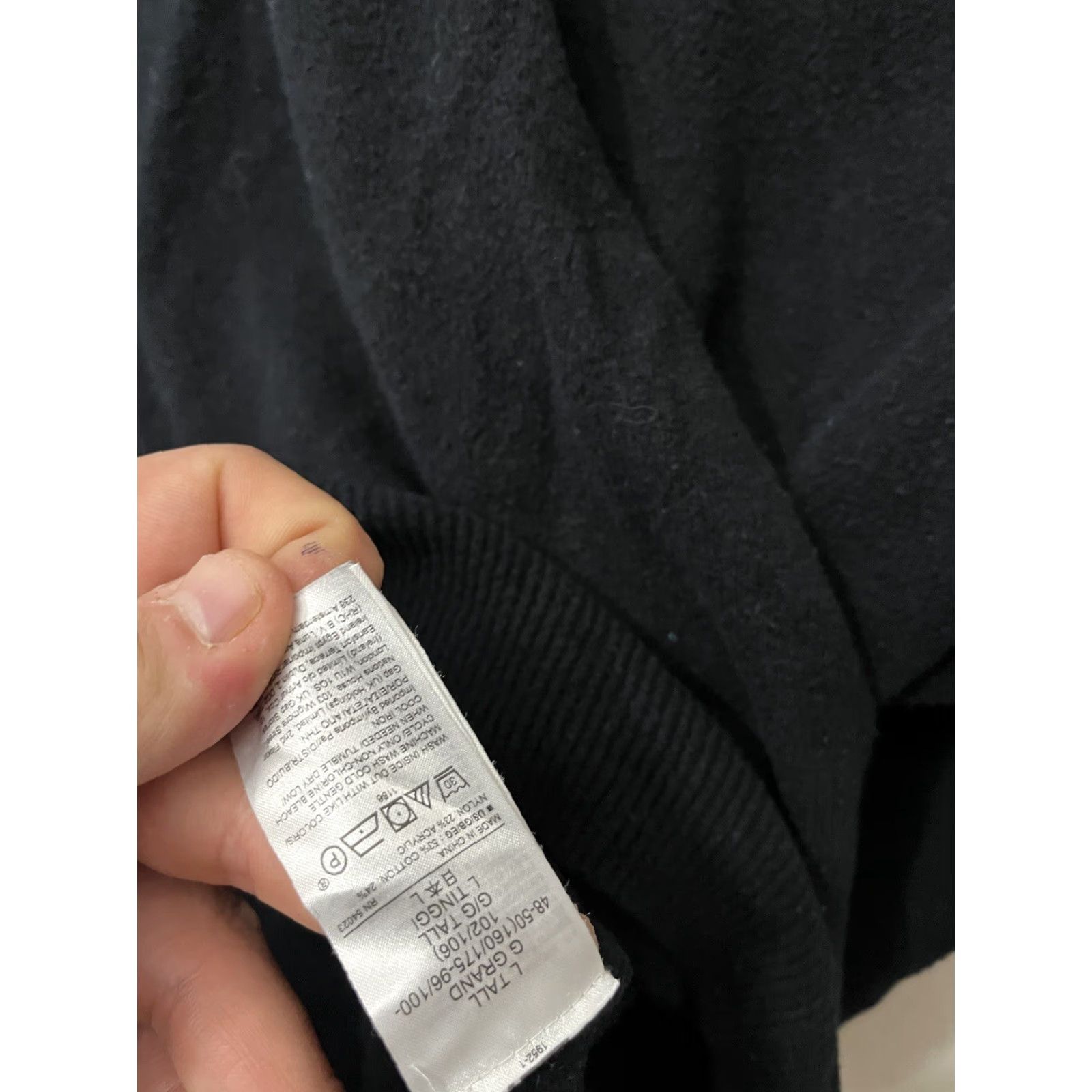 Gap VINTAGE Gap Sweater Women’s Large Tall Pullover Knit Lightweight V-Neck Long Sleeve Black Fall Winter 90s Womens Size L / US 10 / IT 46 - 3 Thumbnail