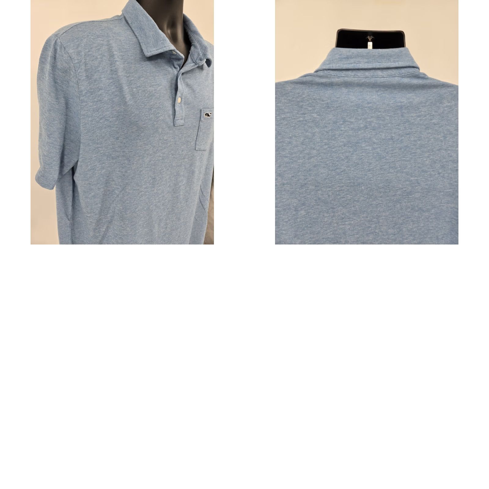 Vineyard Vines Vineyard Vines Polo Shirt Large Blue Golf Short Sleeve Casual Cotton Men Size US L / EU 52-54 / 3 - 9 Thumbnail