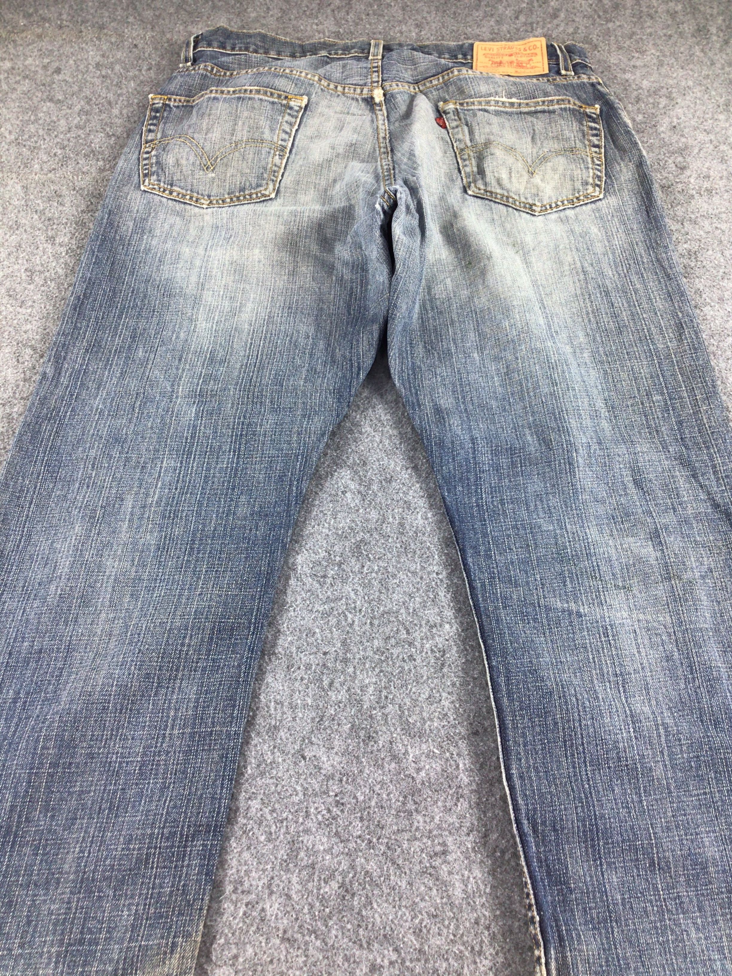Levi's Vintage Levis 505 Jeans Distressed Faded Blue Denim -J504 Size US 36 / EU 52 - 4 Thumbnail