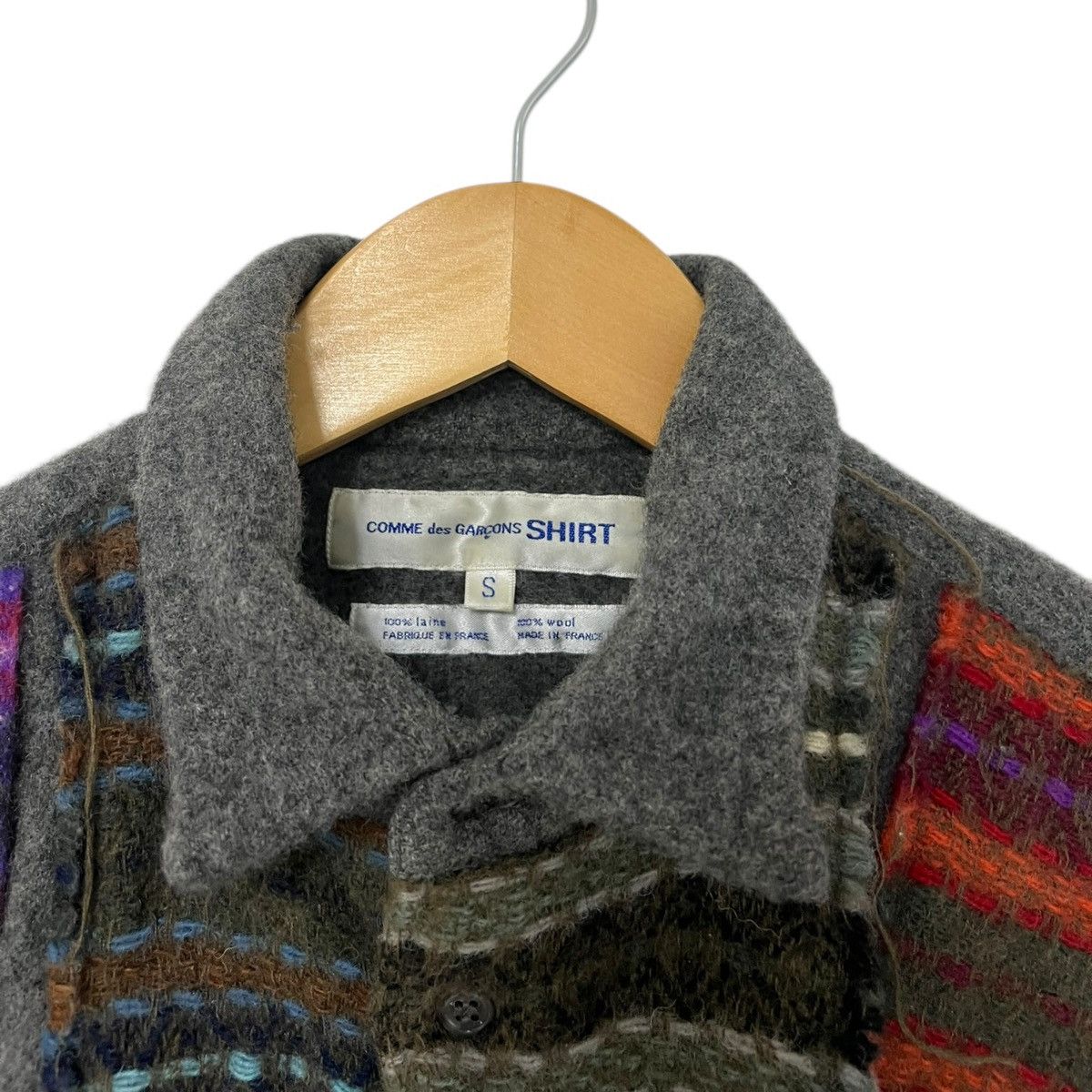 Comme des Garcons SHIRT Cdg plaid patchwork wool shirt Size US S / EU 44-46 / 1 - 2 Thumbnail