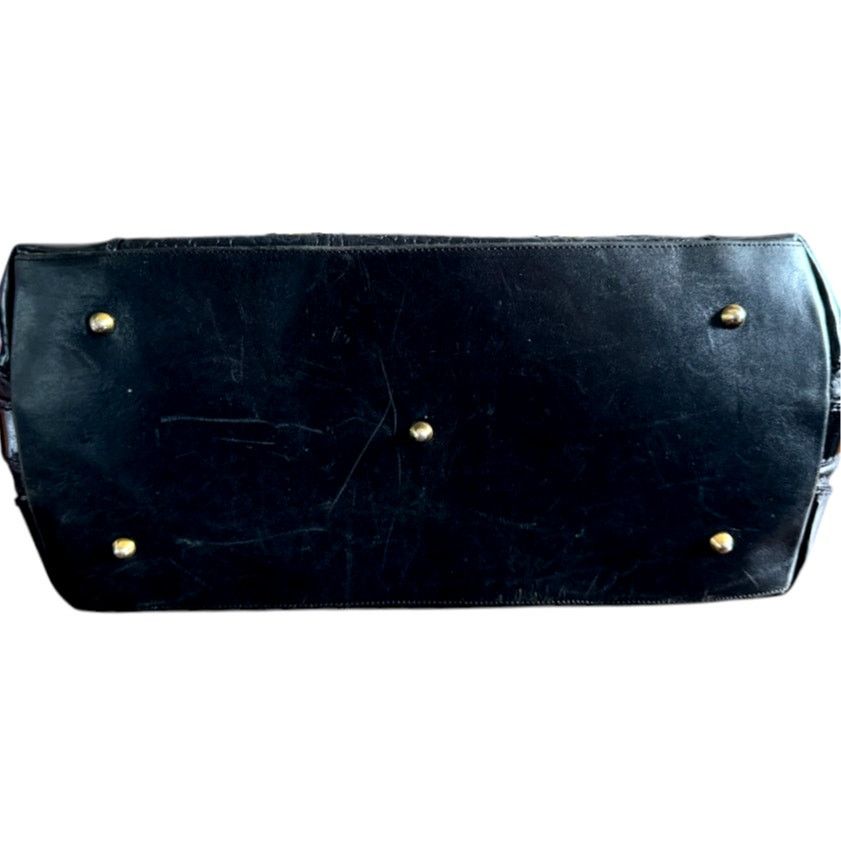 NBDN Nobrandedon Marino Orlandi Leather Black/Gold Tote Bag Size ONE SIZE - 4 Thumbnail