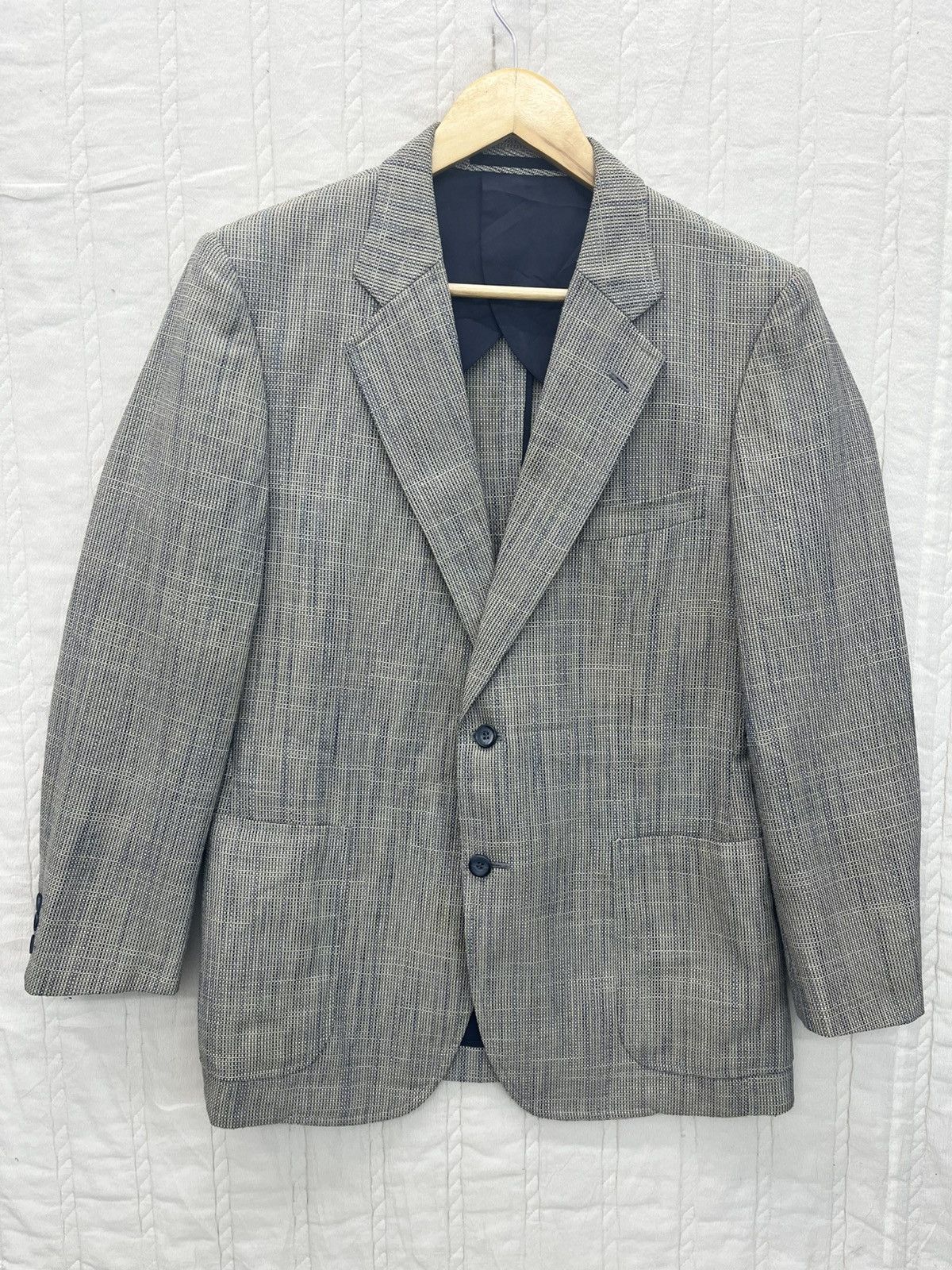 Burberry Prorsum × Designer × Vintage ARCHIVE💥VTG BURBERRY PRORSUM HAIR-CLOTH BLAZER Size US M / EU 48-50 / 2 - 1 Thumbnail